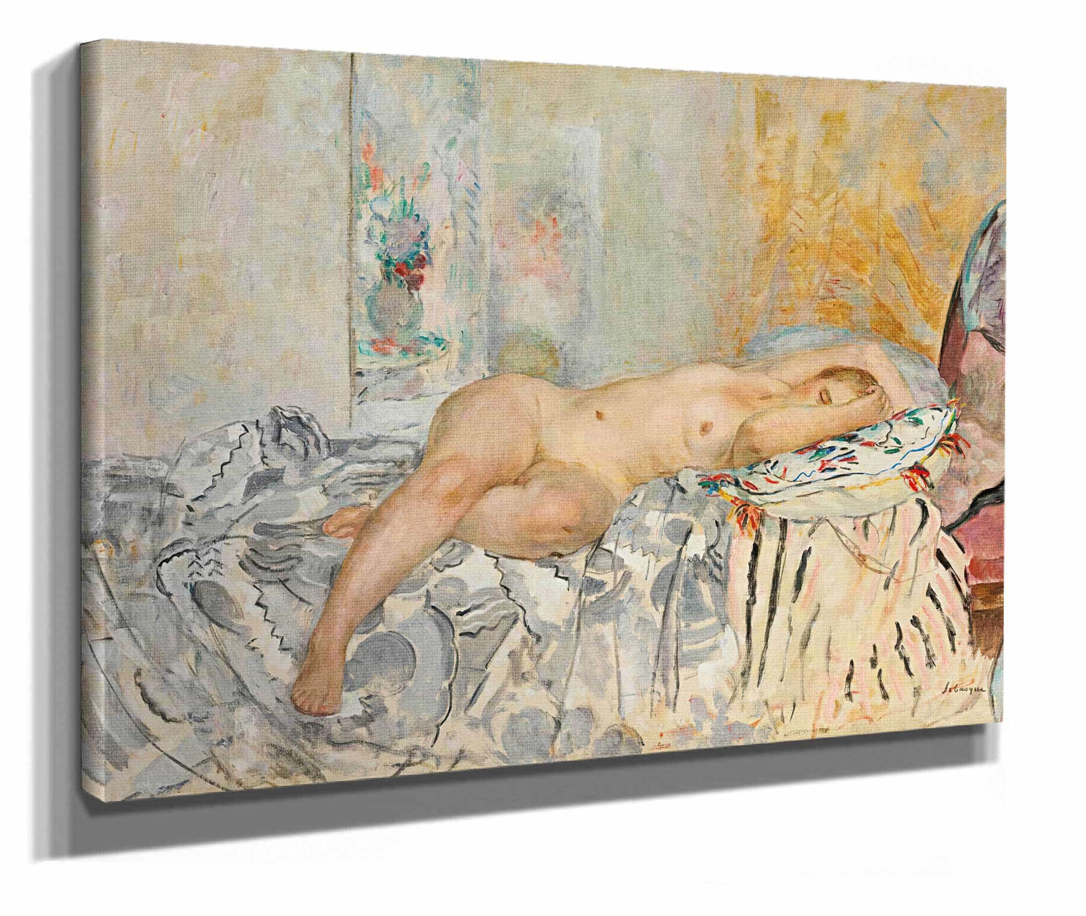 Nu Allonge Au Coussin Espagnol by Henri Lebasque - Image 2