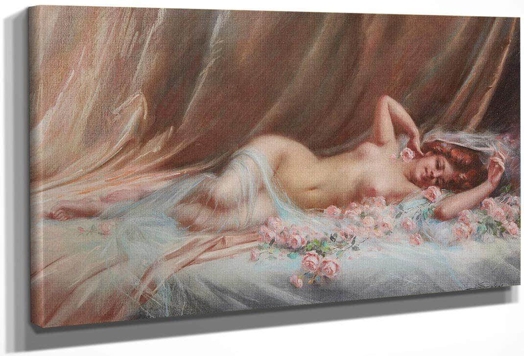 Nu Aux Roses By Enjolras Delphin