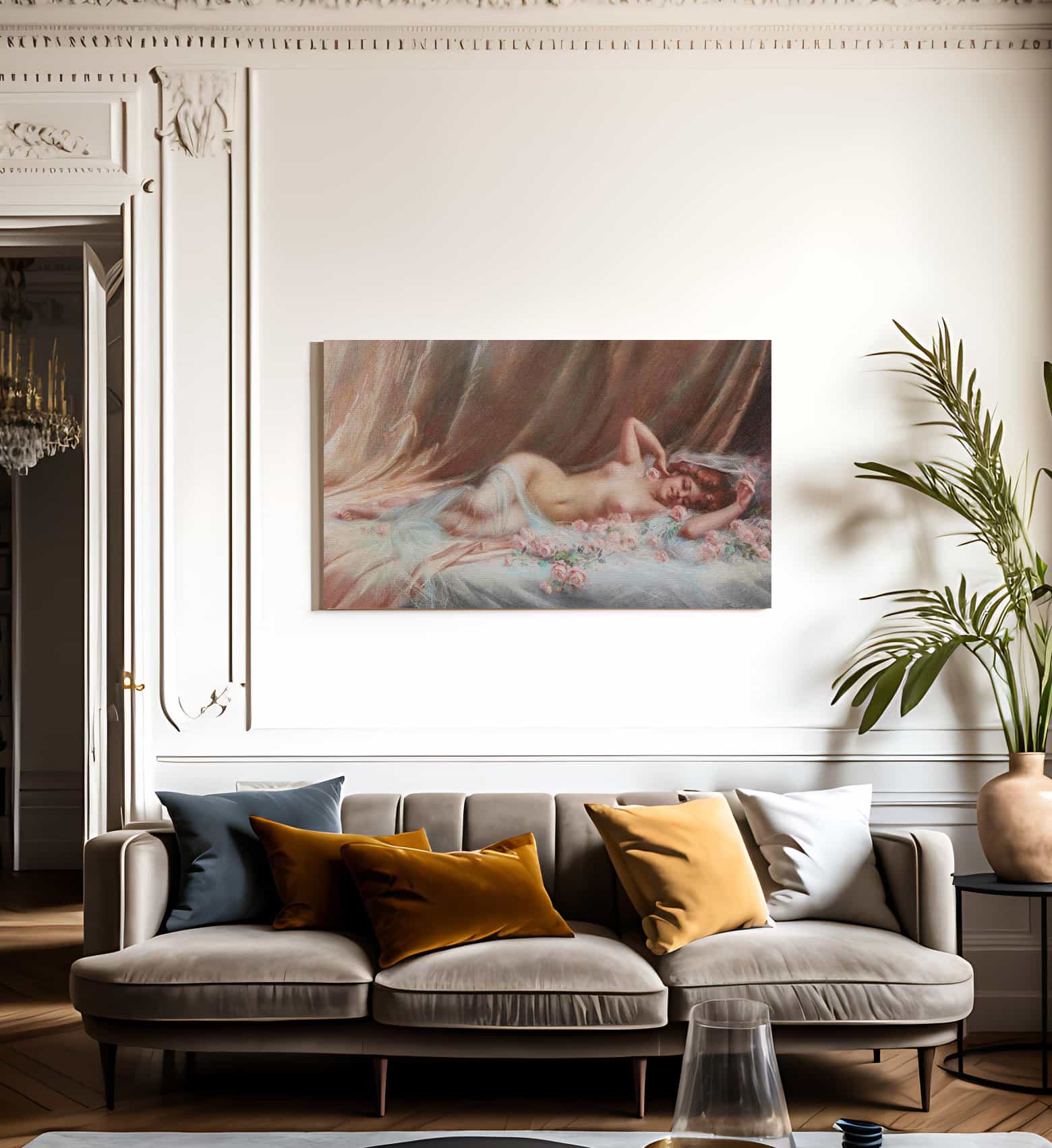 Nu Aux Roses By Enjolras Delphin - Image 3