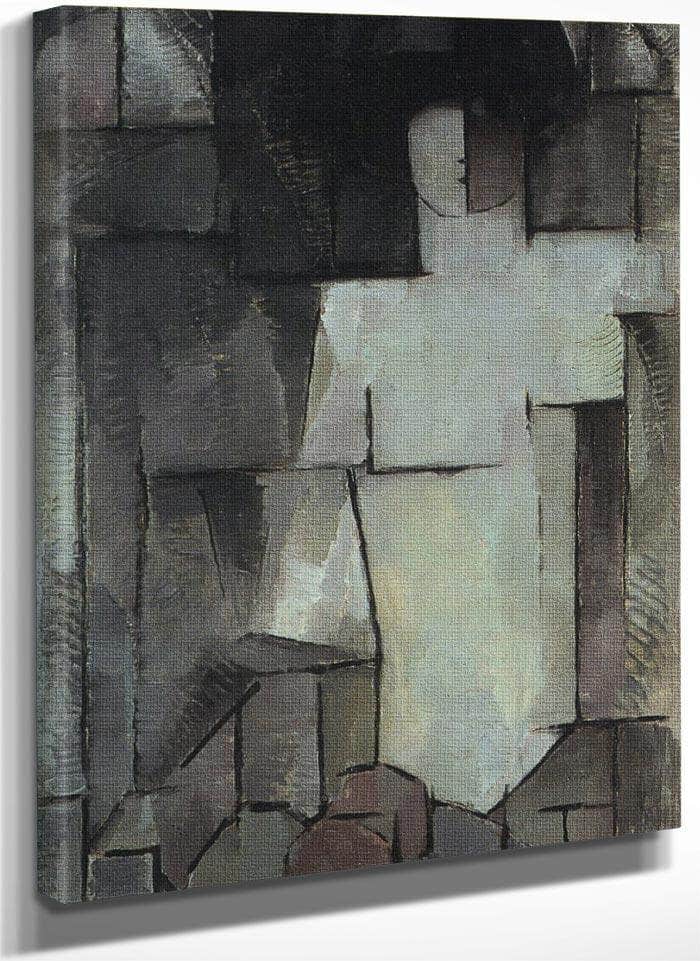 Nude 1911 1912 Oil On Canvas 1400X980Mm Haags Gemeentenmuseum By Piet Mondrian