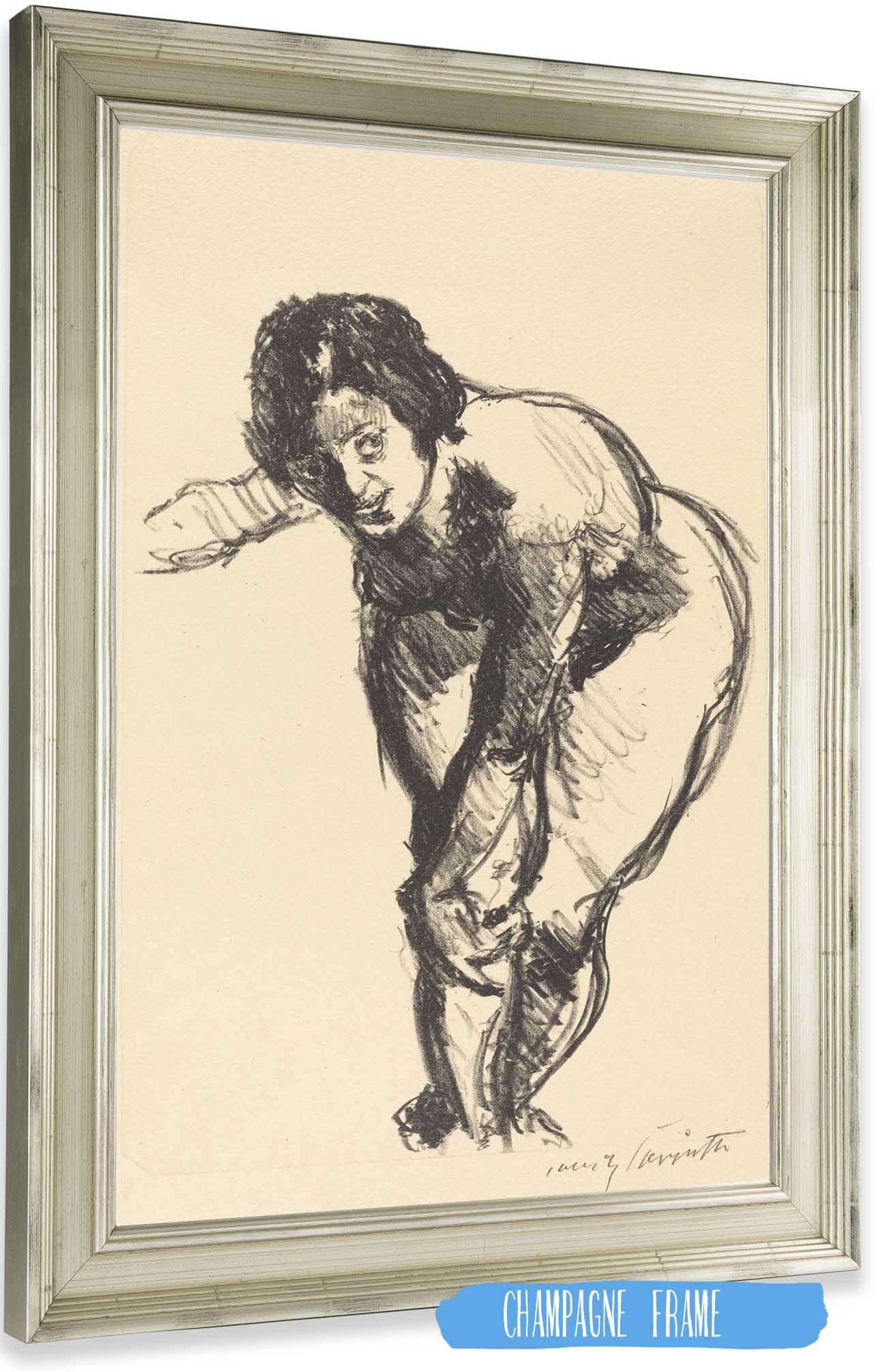 Nude Bending Forward Gebeugter Akt by Lovis Corinth