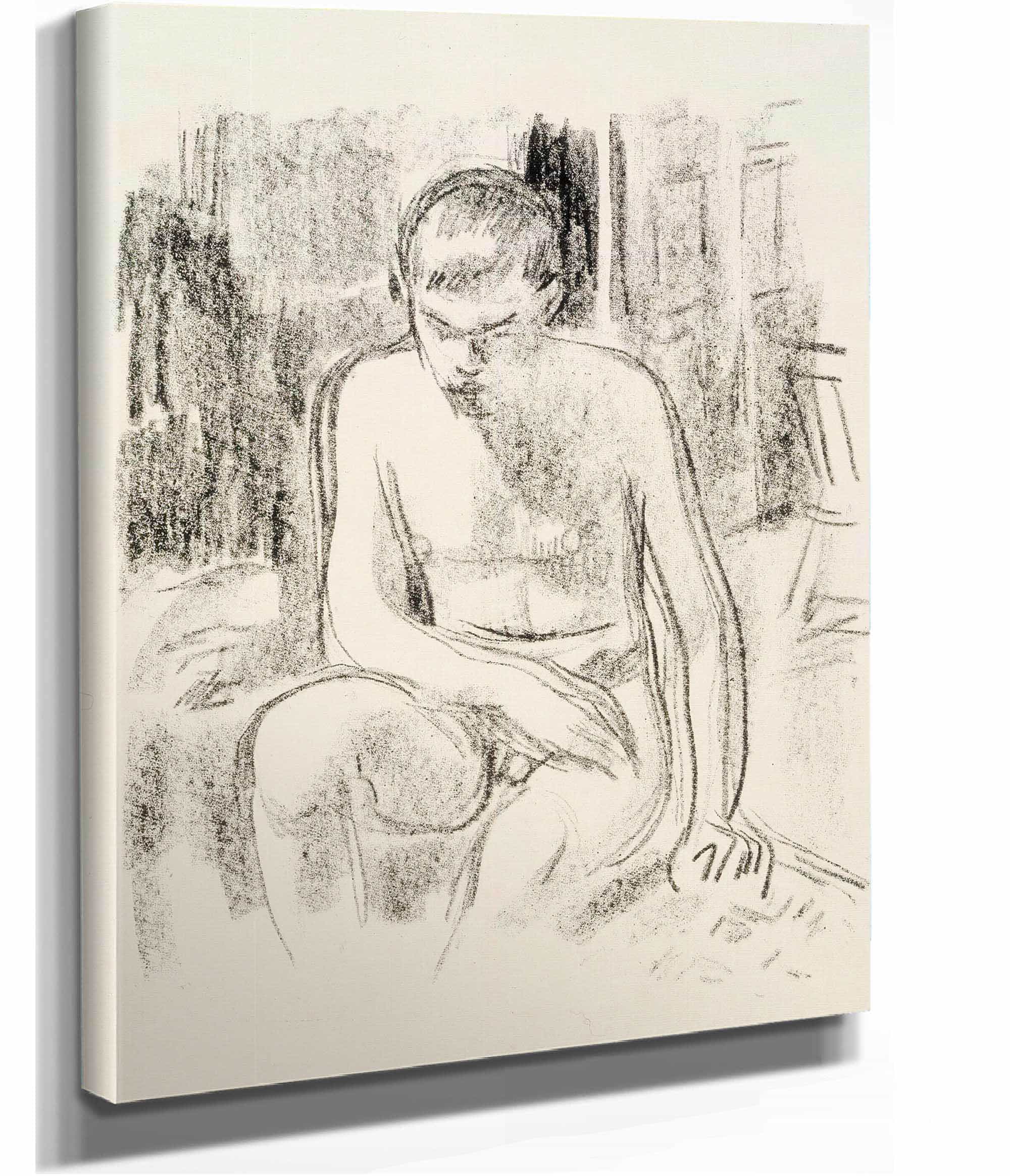 Nude Boy Seated by Magnus Enckell - Image 2