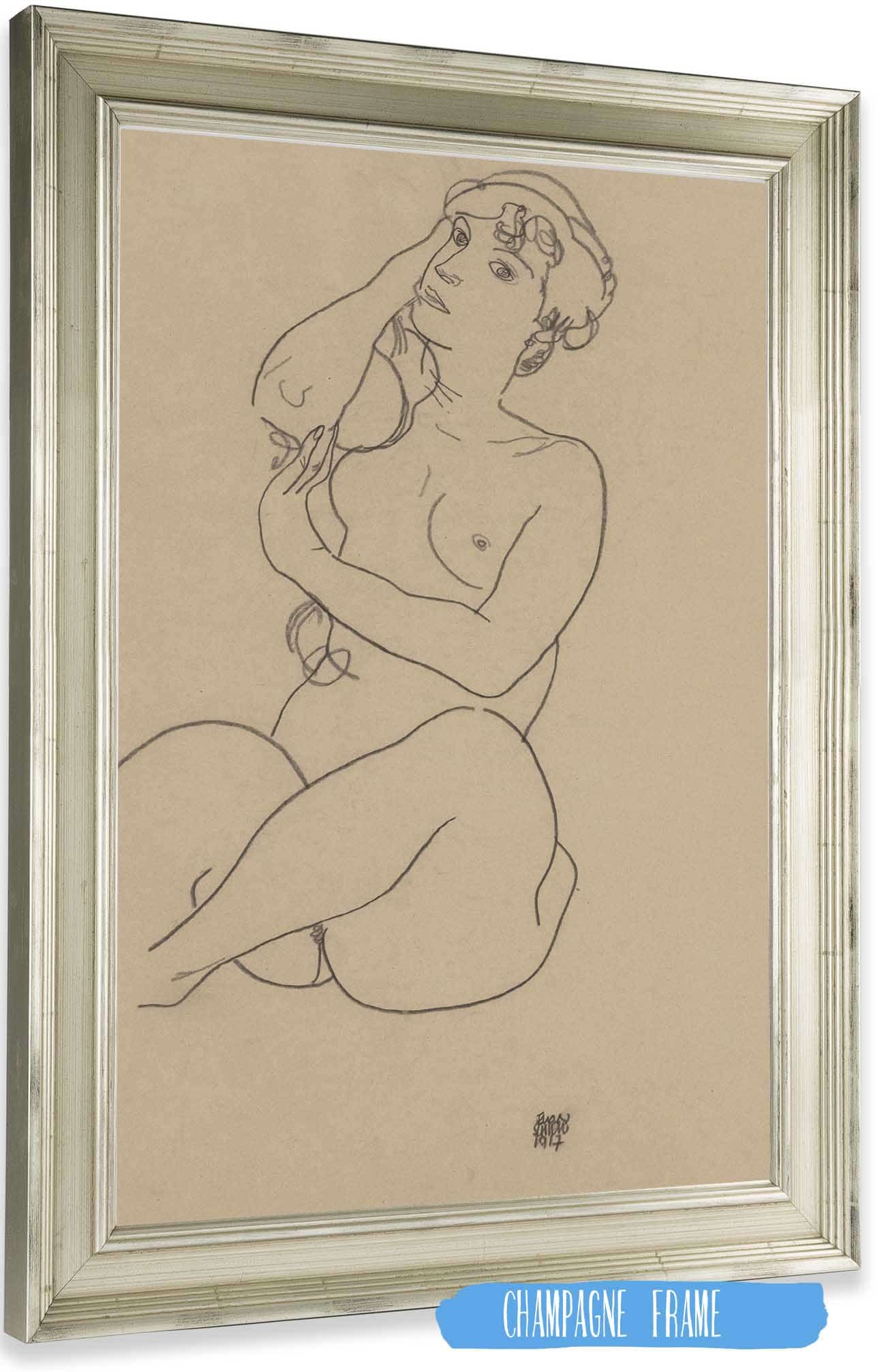 Nude by Egon Schiele