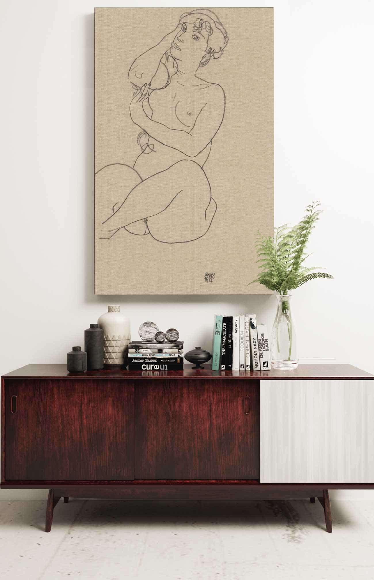 Nude by Egon Schiele - Image 2