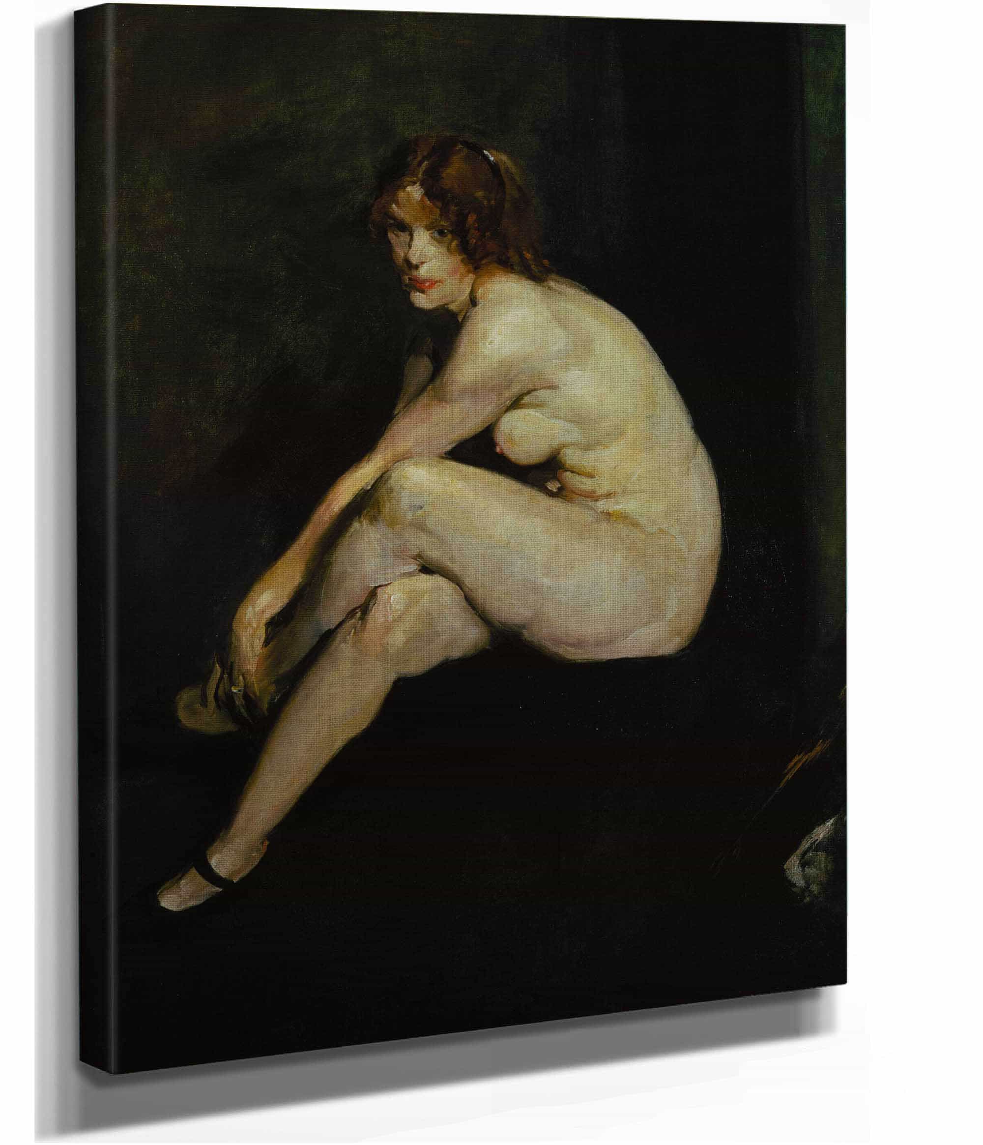 Nude Girl Miss Leslie Hall by George Wesley Bellows - Image 2