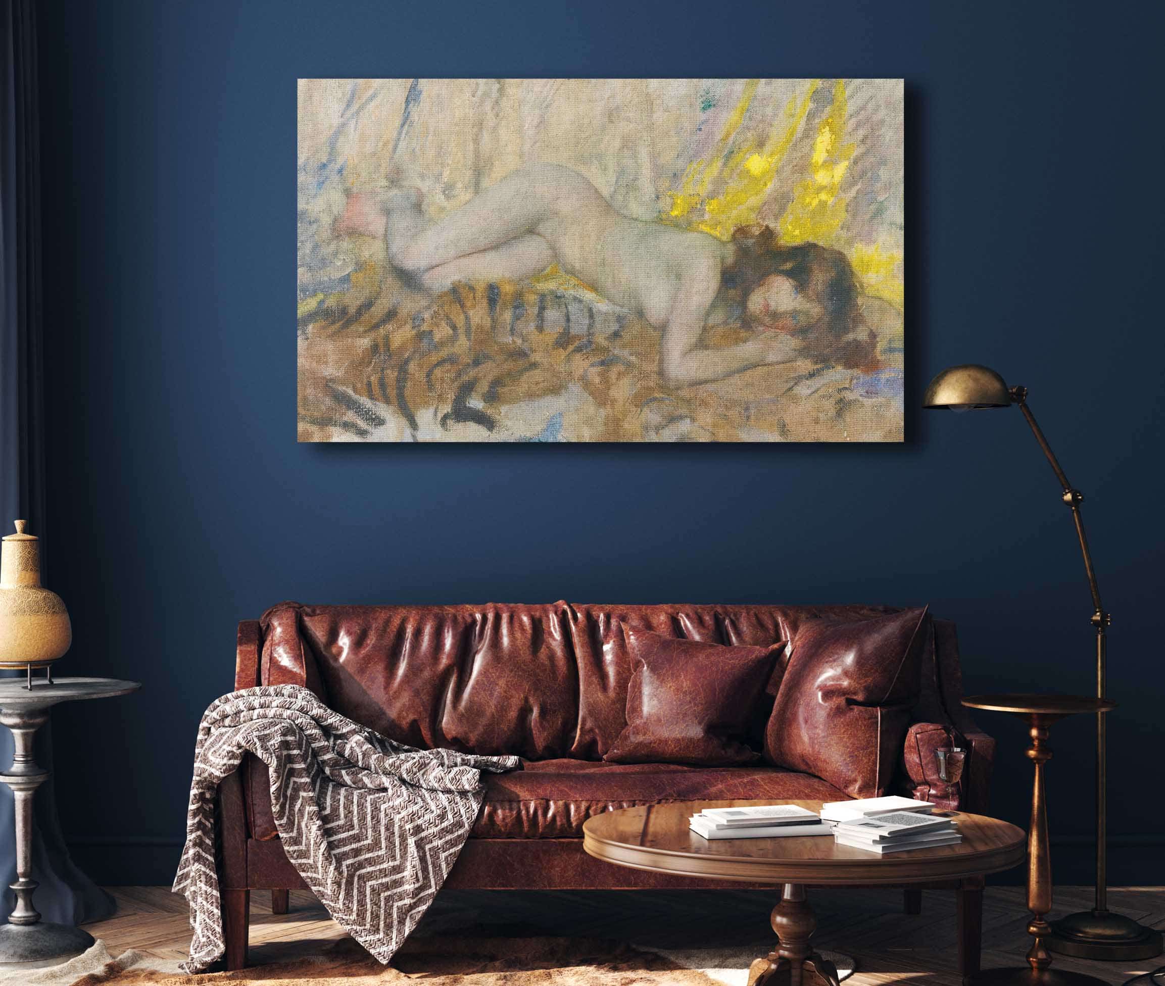 Nude On A Tiger Skin by James Jebusa Shannon - Image 4