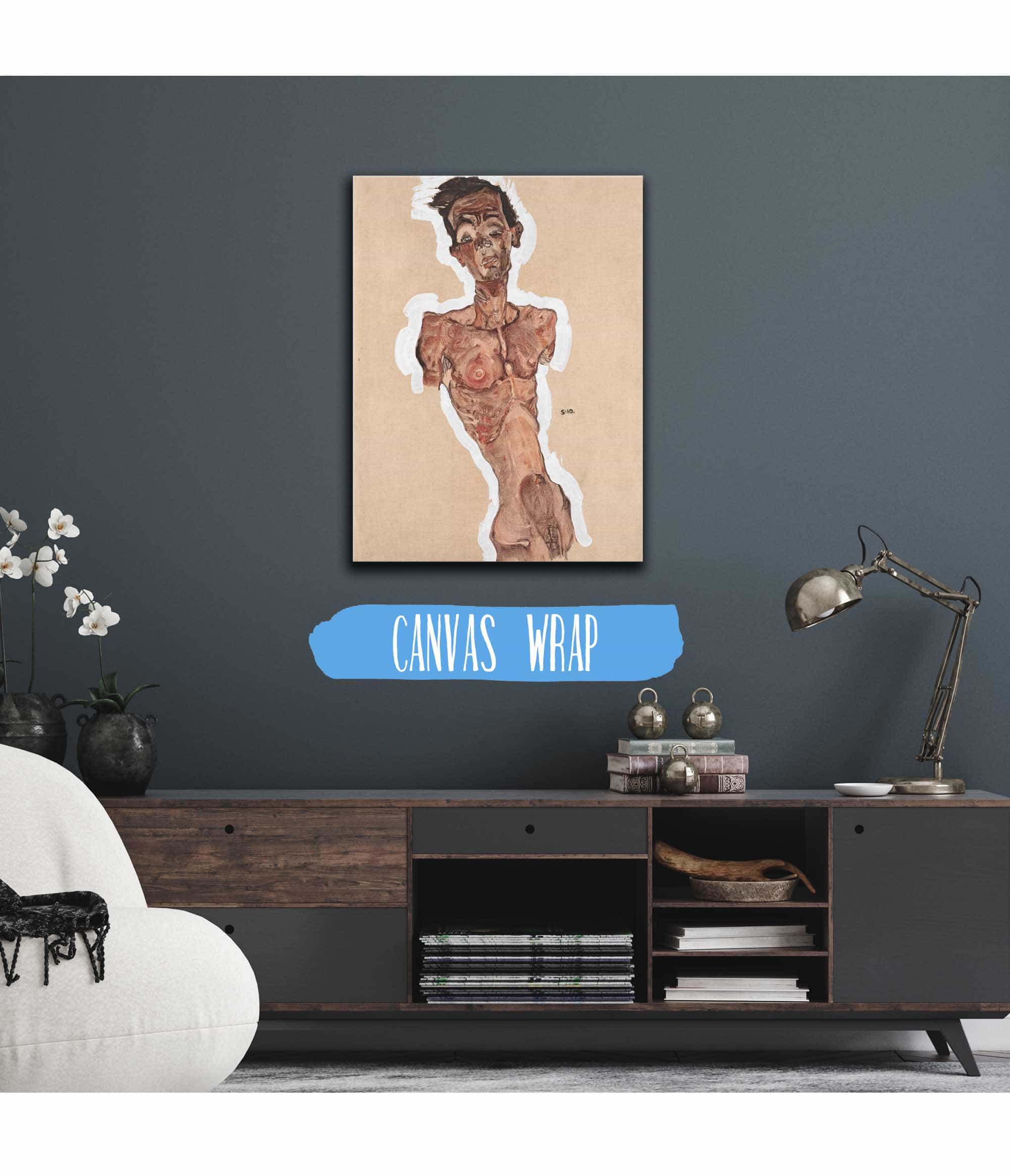 Nude Self Portrait by Egon Schiele - Image 3