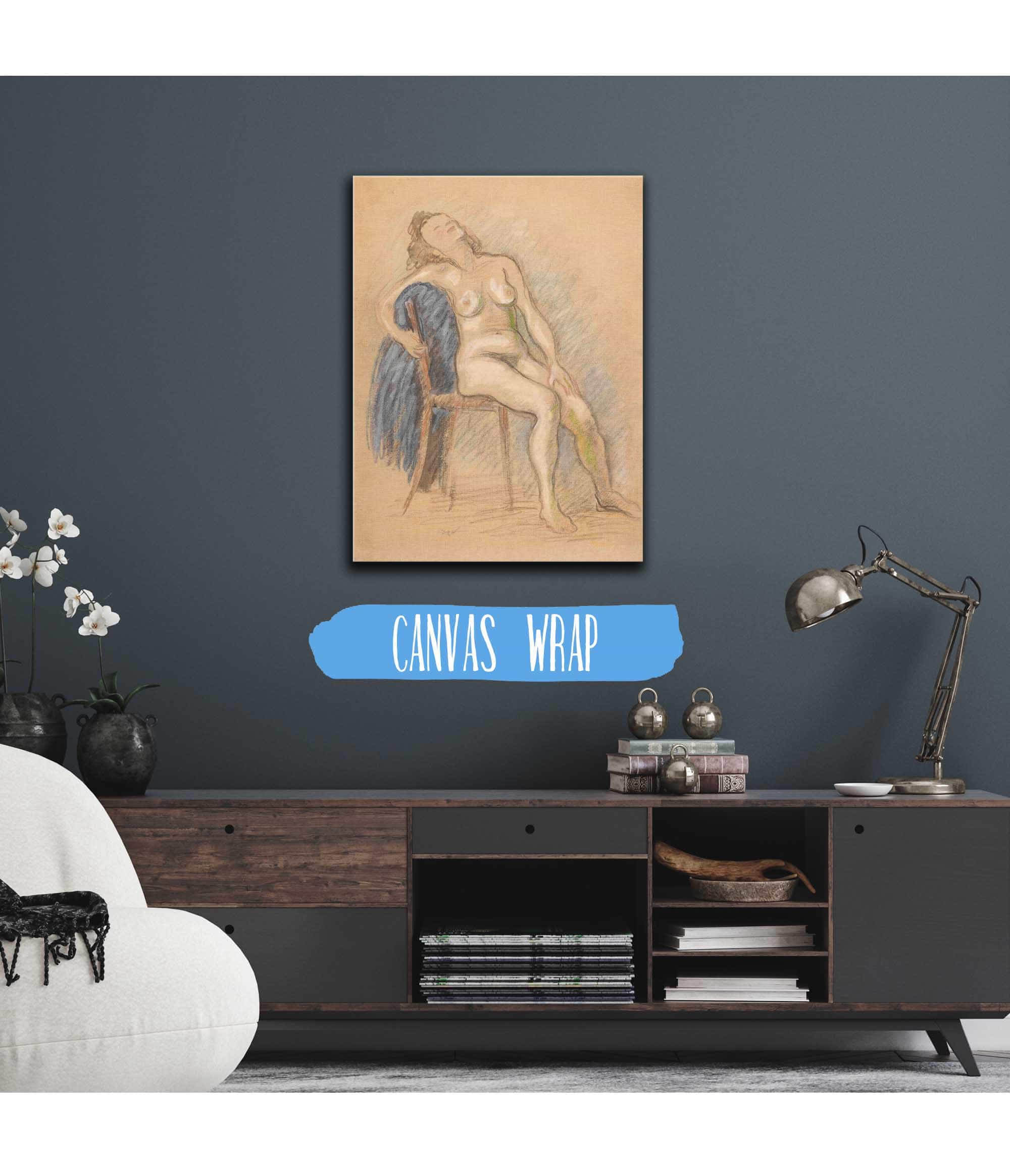 Nude Sitting In A Chair by Zygmunt Waliszewski - Image 3