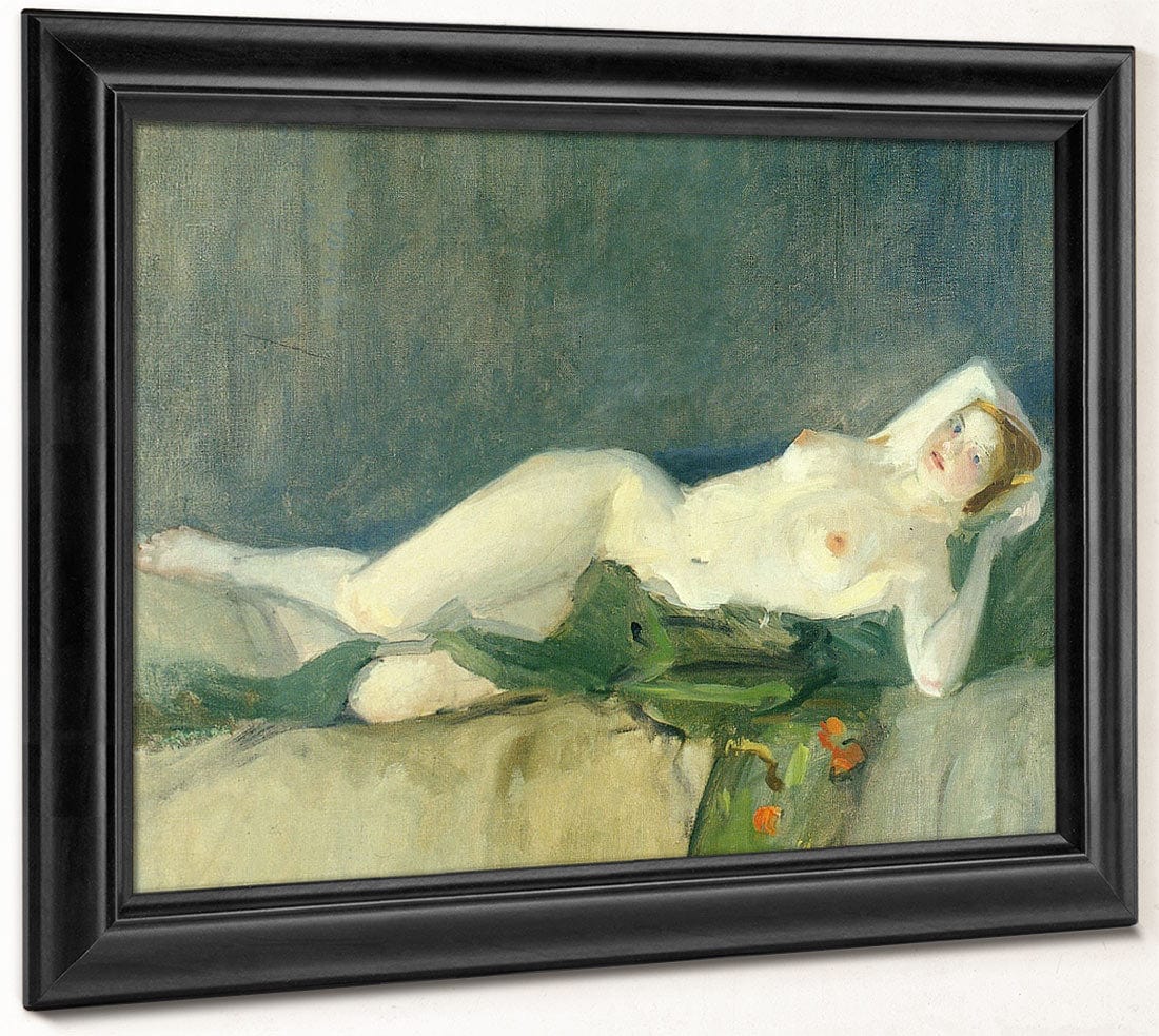 Nude With Green Scarf 1913 By John Sloan - Image 8