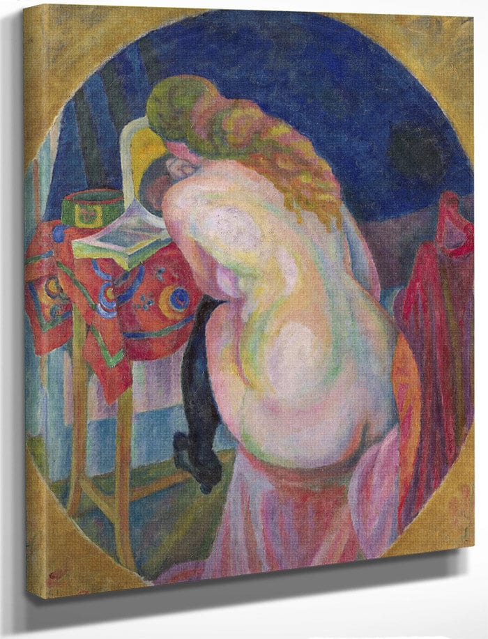 Nude Woman Reading By Robert Delaunay