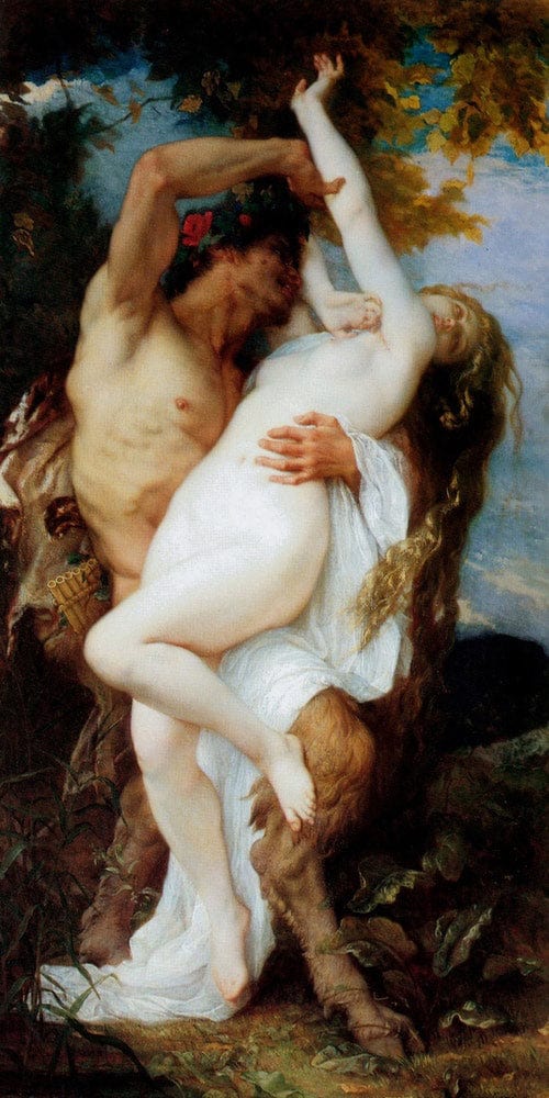 Nymph And Satyr 1860 1 By Alexandre Cabanel - Image 2