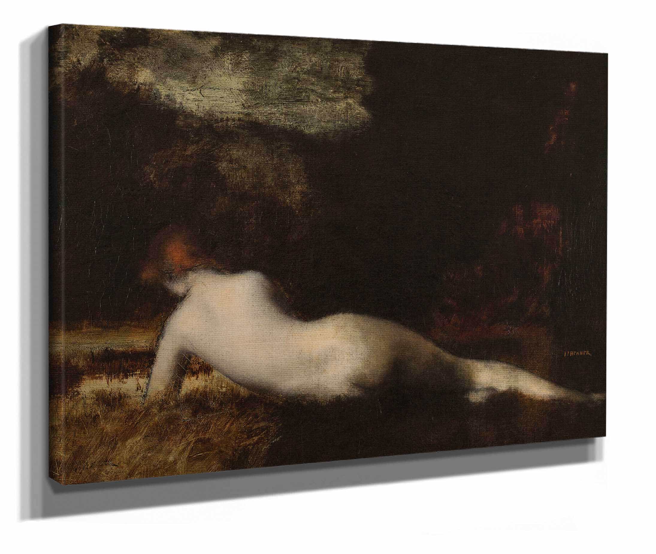 Nymphe Couchee by Jean Jacques Henner - Image 2
