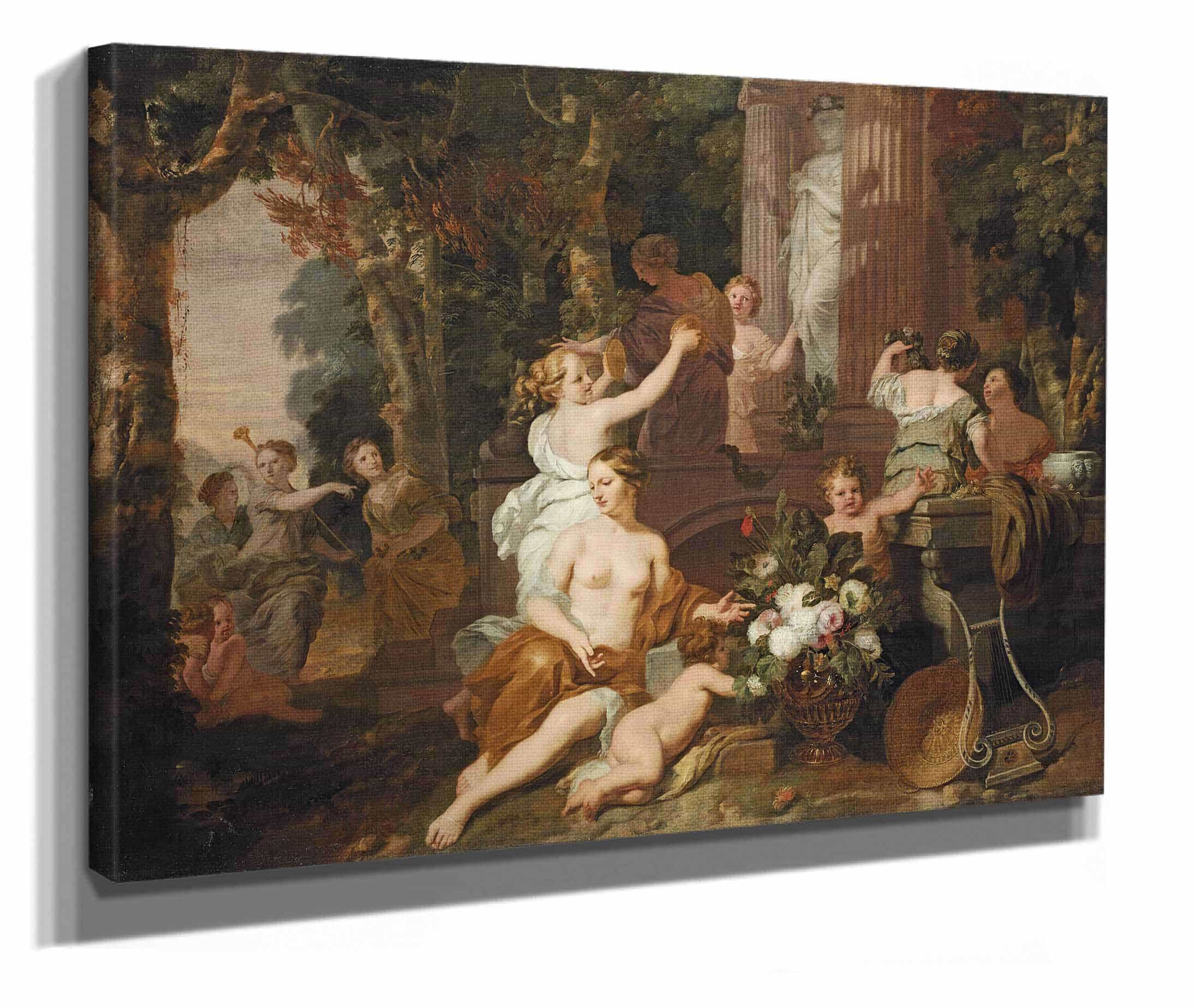 Nymphs And Bacchantes Paying Homage At The Temple Of Flora by Gerard De Lairesse - Image 2