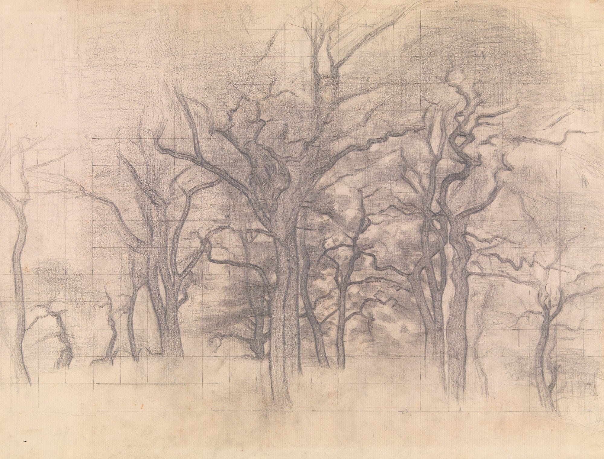 Oak Trees by Vilhelm Hammershoi