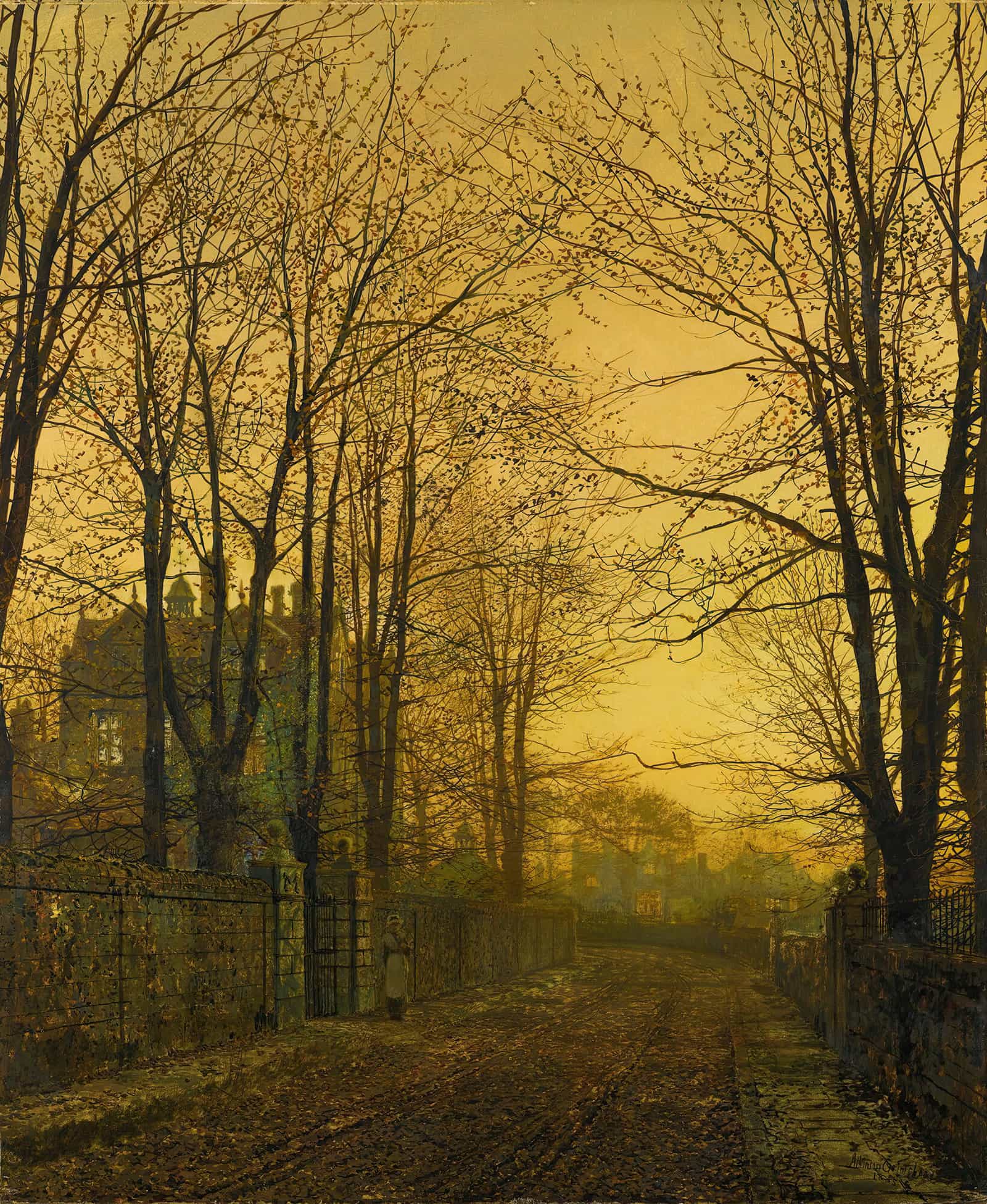 October After Glow by John Atkinson Grimshaw - Image 2