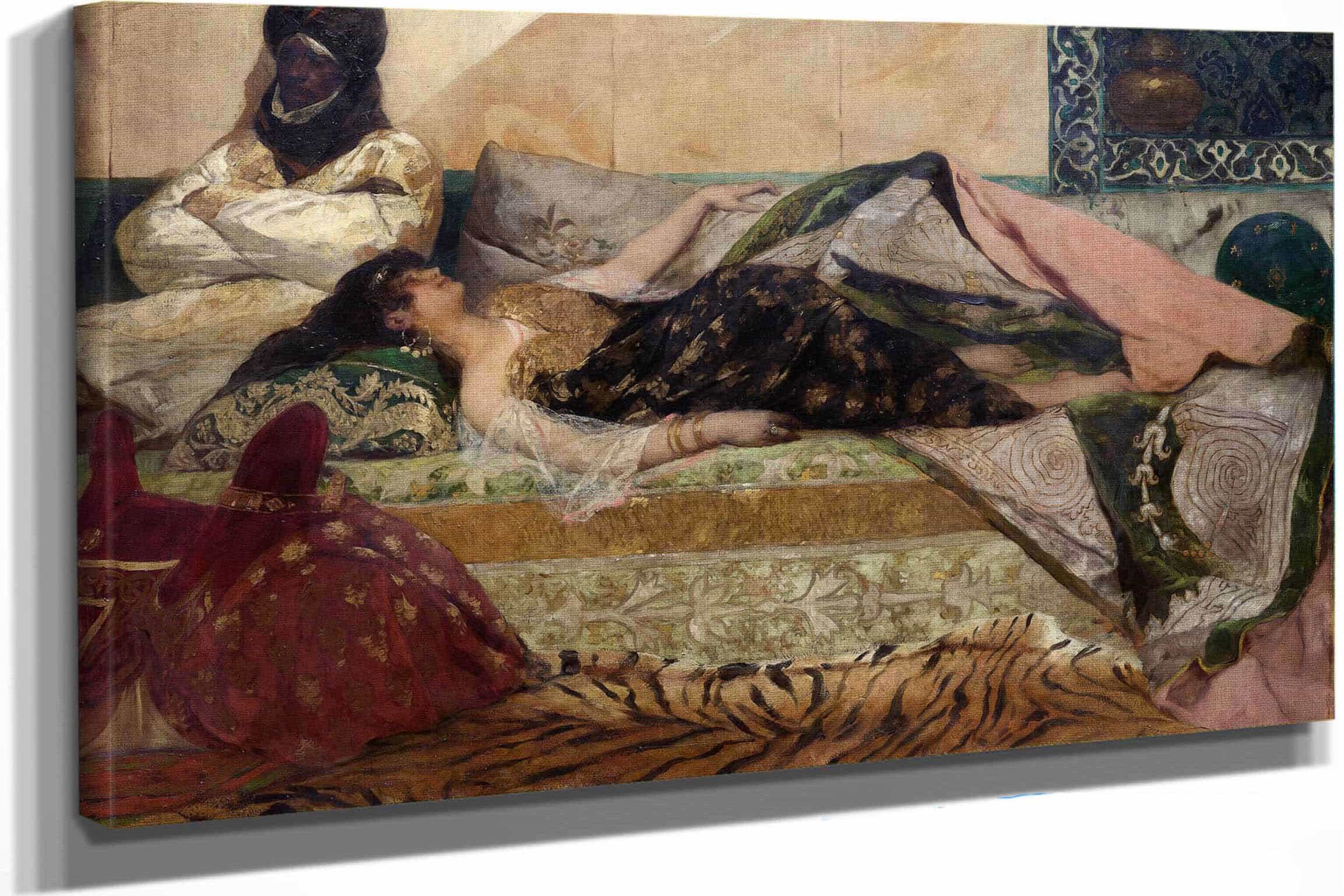 Odalisque by Jean Joseph Benjamin Constant - Image 2