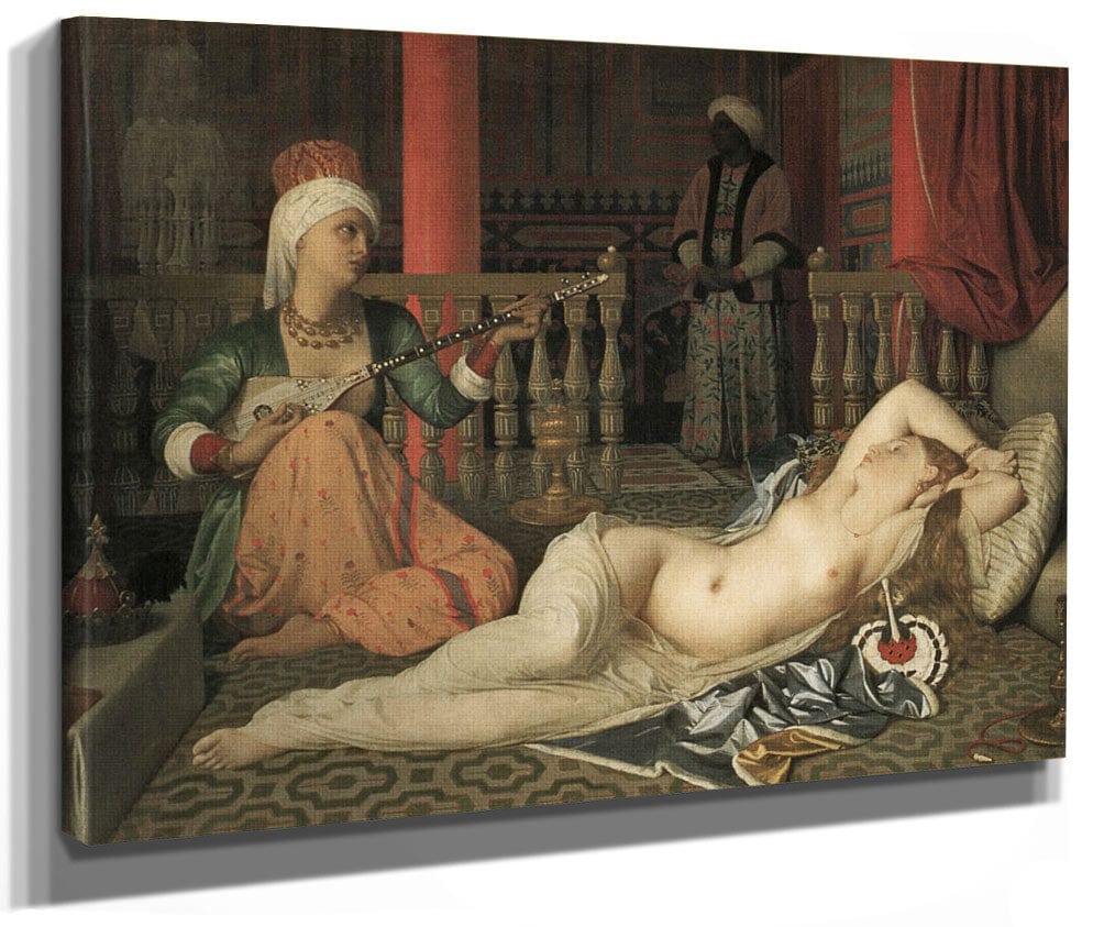Odalisque With A Slave By Jean Auguste Dominique Ingres