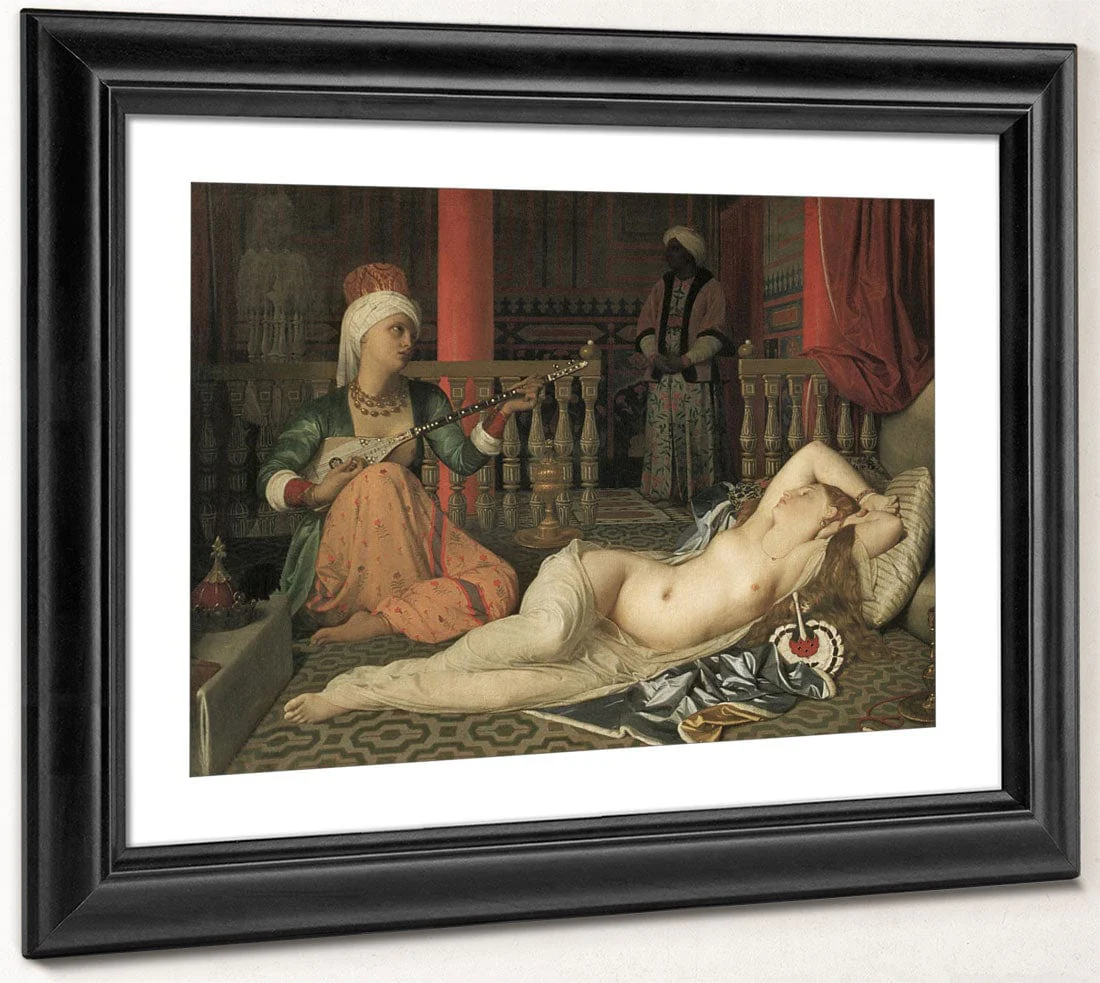 Odalisque With A Slave By Jean Auguste Dominique Ingres - Image 4