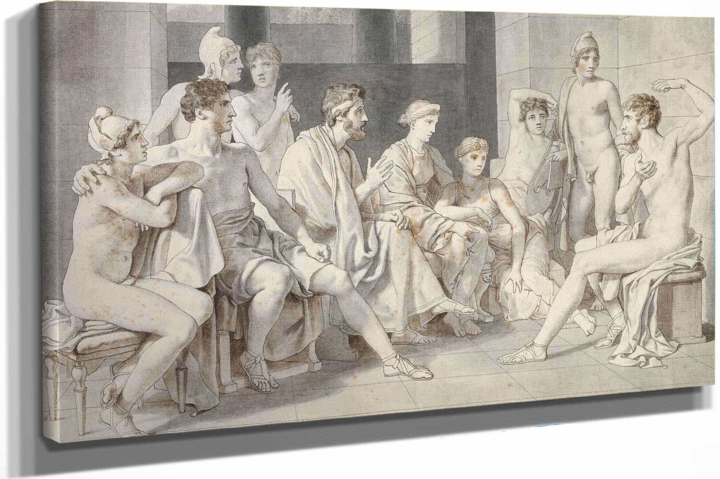 Odysseus Hos Alkinoos Beretter Om Sit Liv by Christoffer Wilhelm Eckersberg