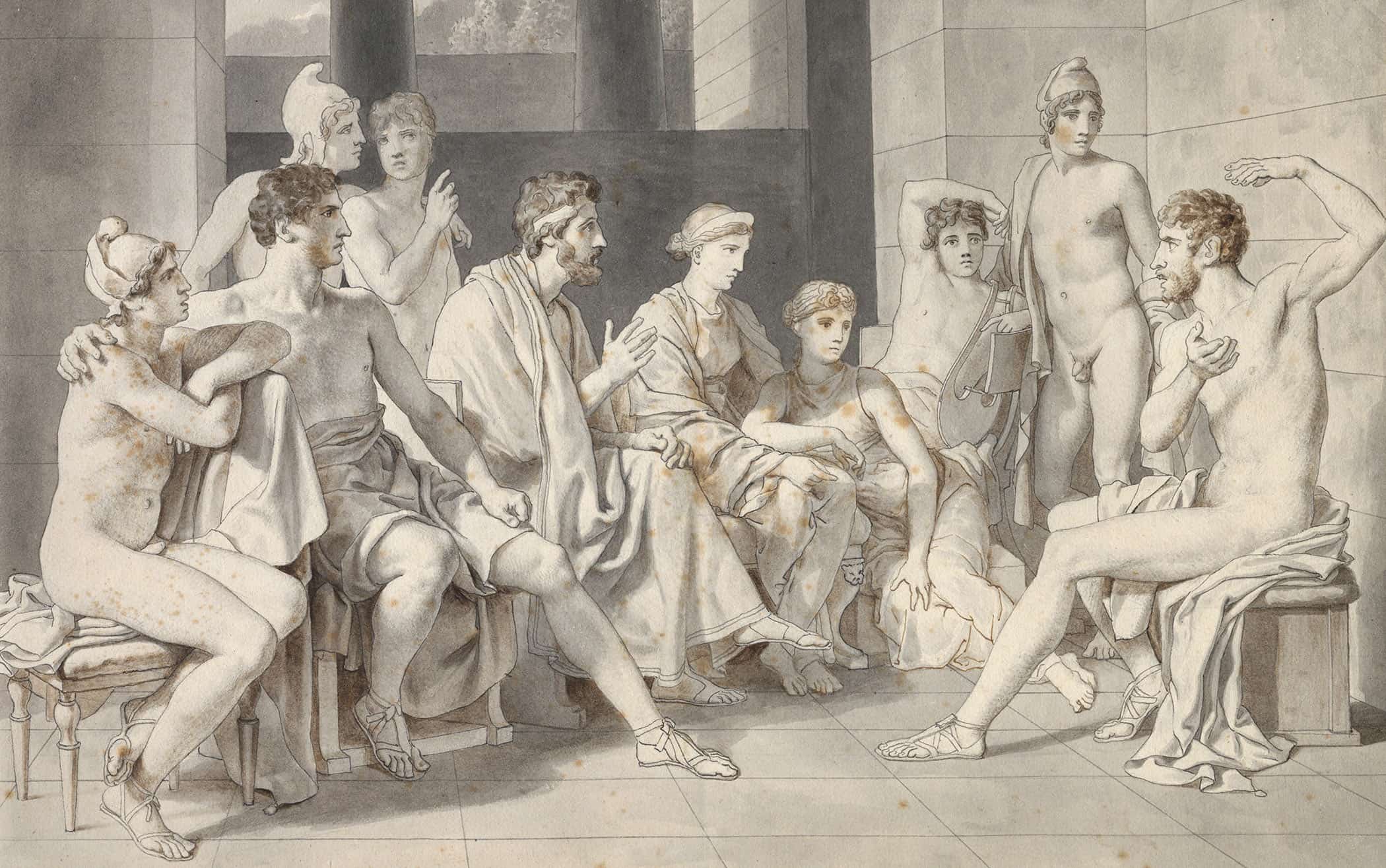 Odysseus Hos Alkinoos Beretter Om Sit Liv by Christoffer Wilhelm Eckersberg - Image 2