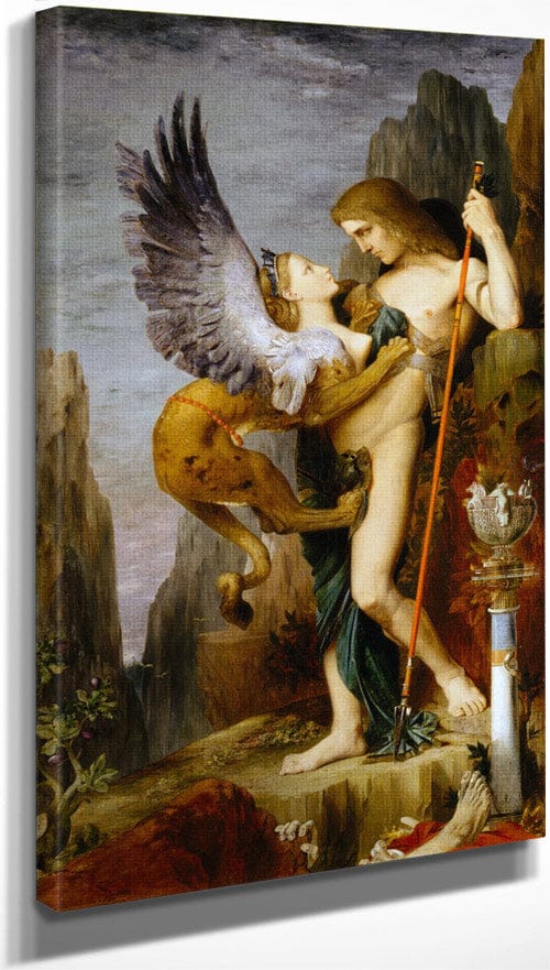 Oedipus And The Sphinx 1864 By Gustave Moreau - Image 3