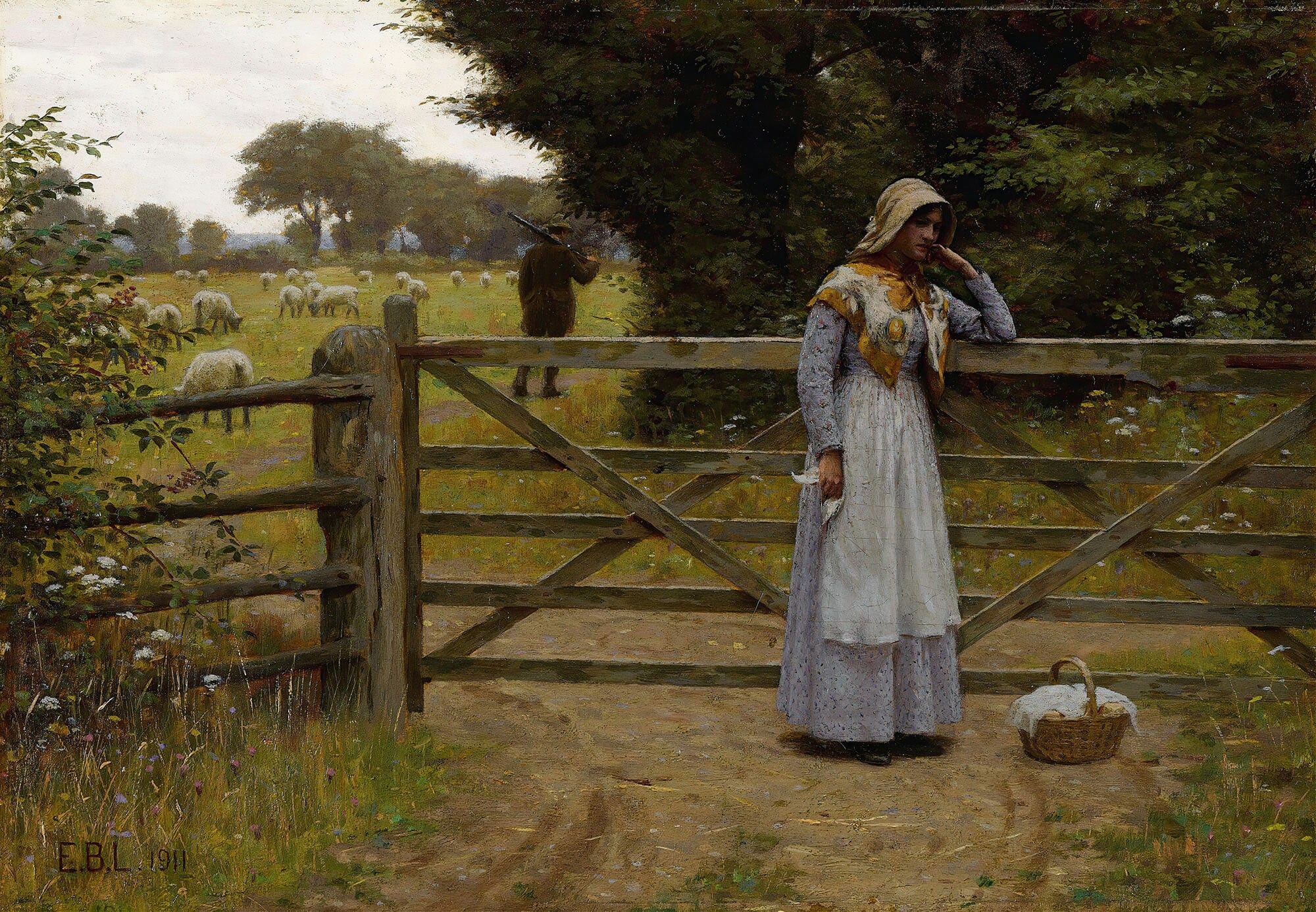 Off by Edmund Blair Leighton - Image 2