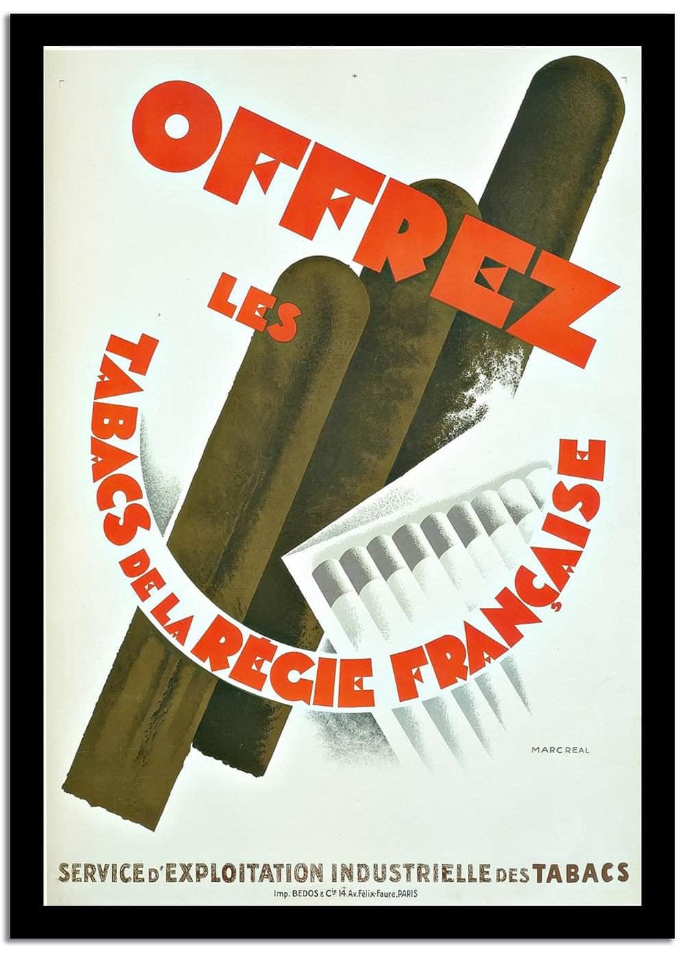 Offrez Les Tabacs Dela Recie Francaise  Art Deco Poster - Image 2