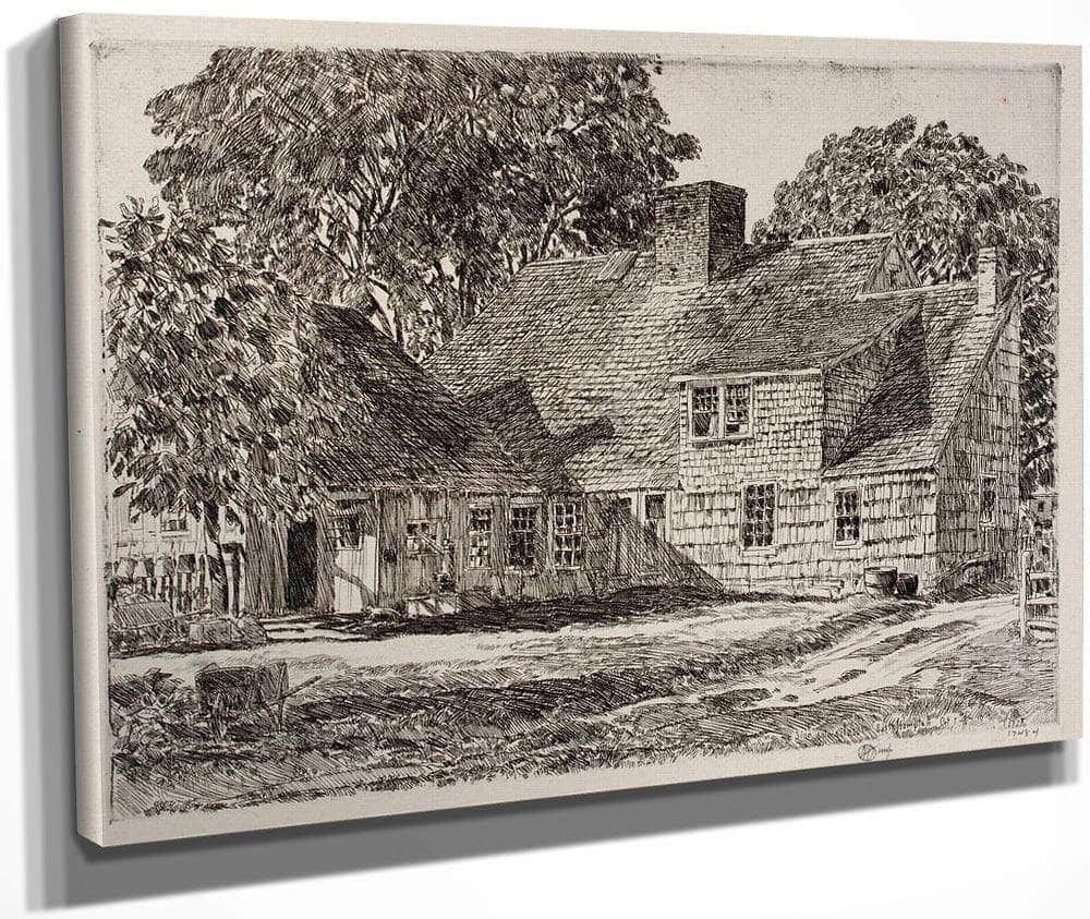 Old Dominy House By Childe Hassam