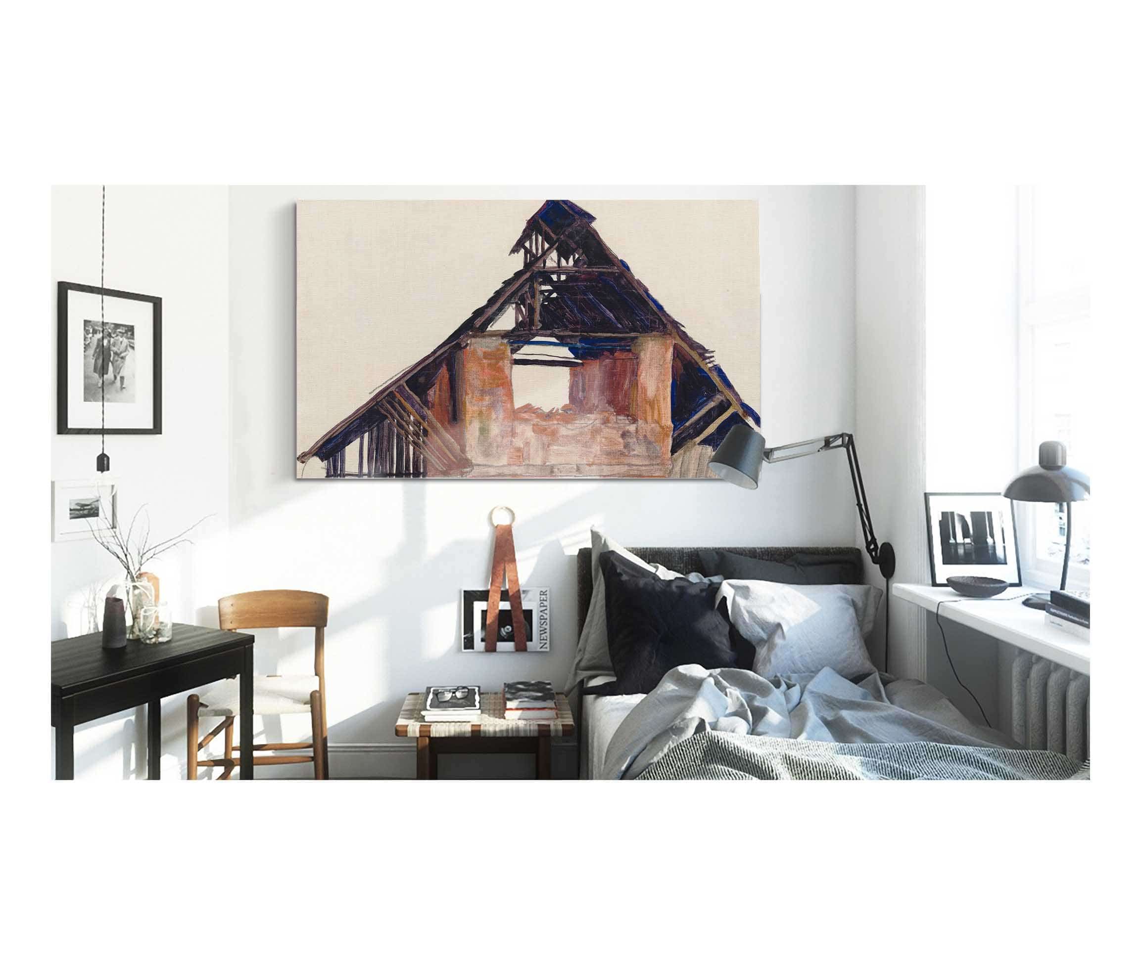 Old Gable by Egon Schiele - Image 3