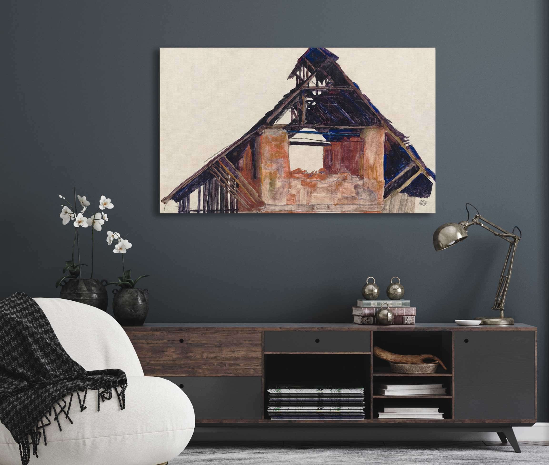 Old Gable by Egon Schiele - Image 5