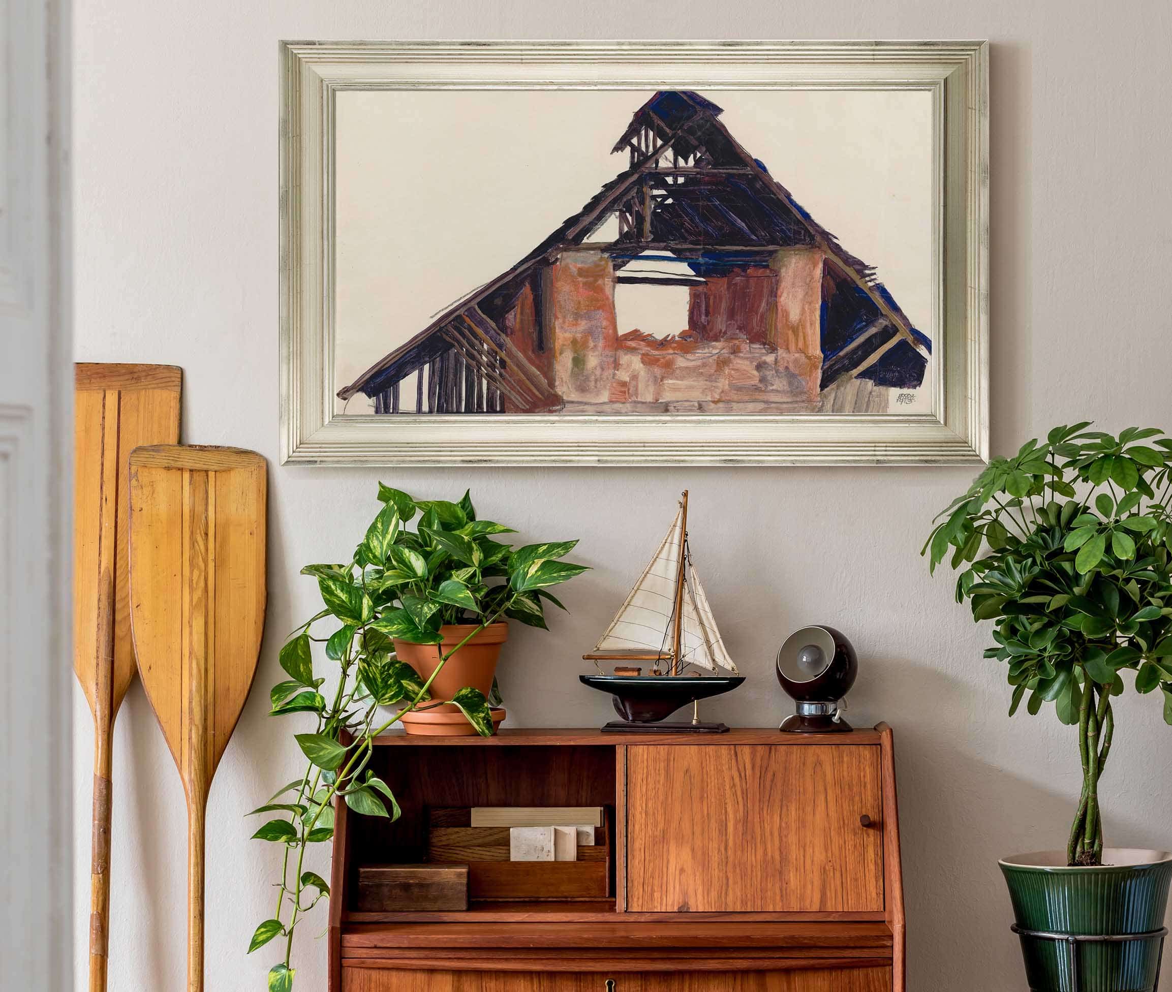 Old Gable by Egon Schiele - Image 6