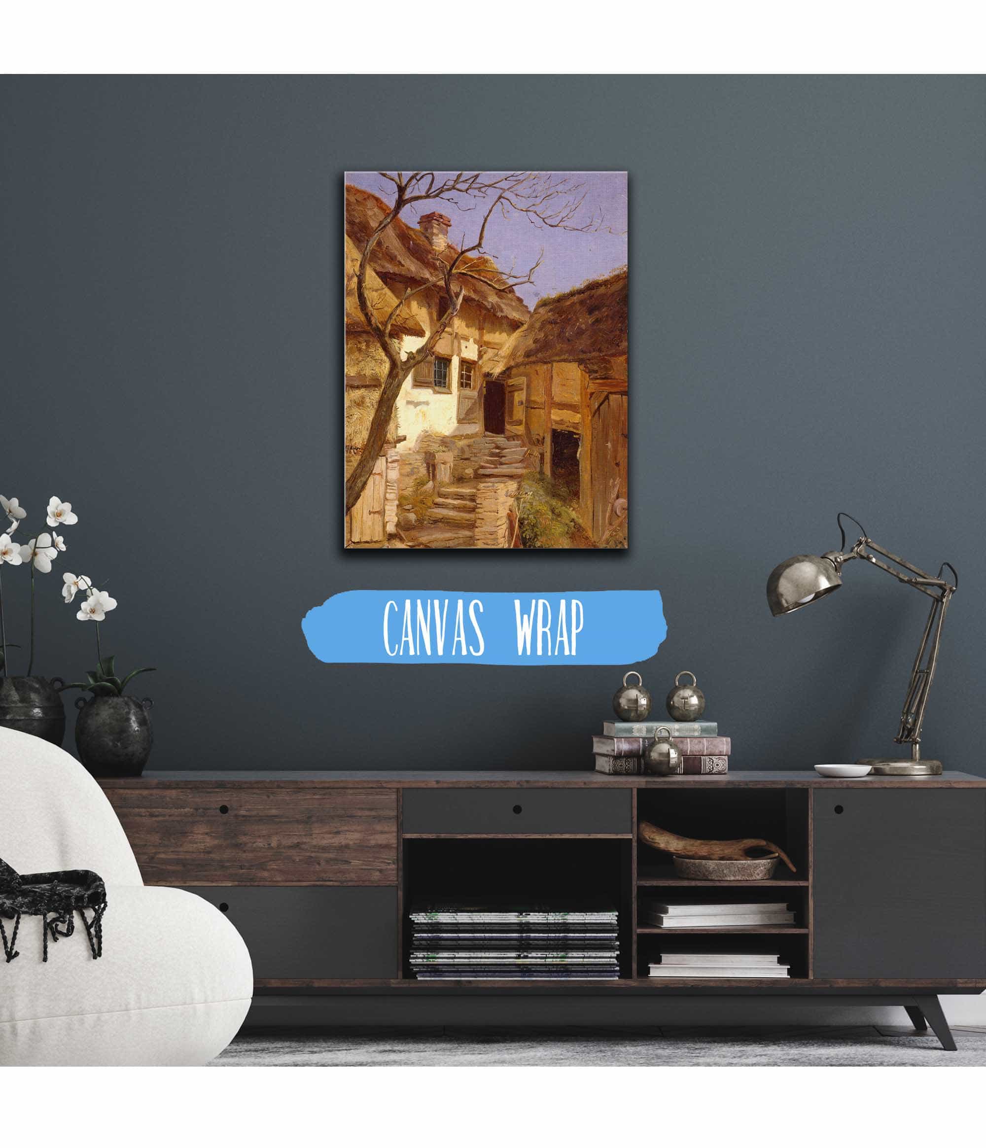 Old German Farm by Adolph Tidemand - Image 3