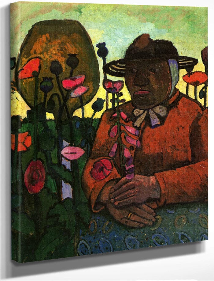 Old Woman In The Garden 1906 By Paula Modersohn Becker