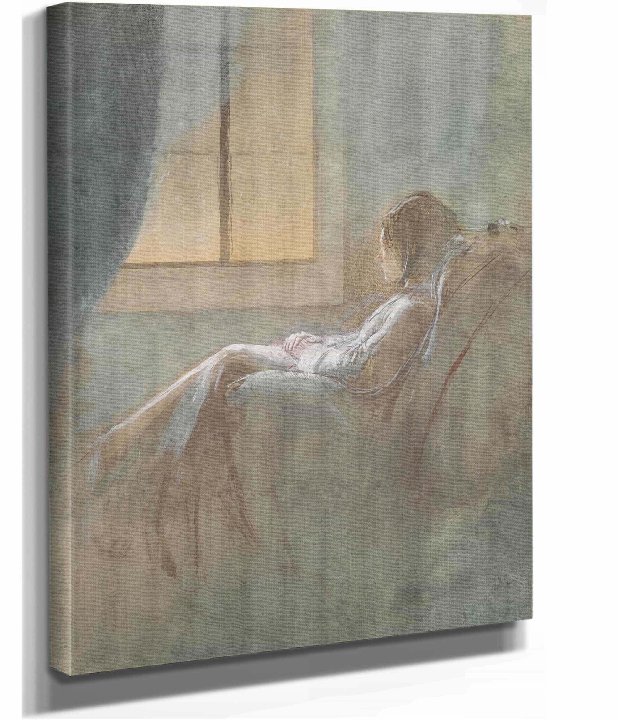 Old Woman Sitting by Ladislav Mednyanszky - Image 2