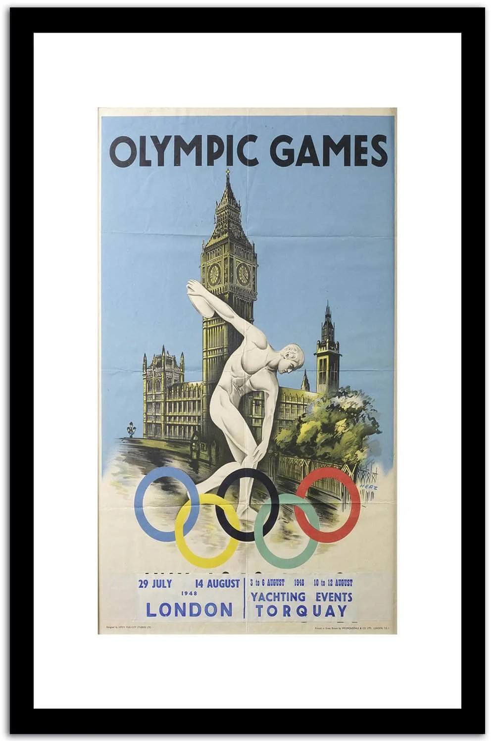 Olympic Games Vintage Poster