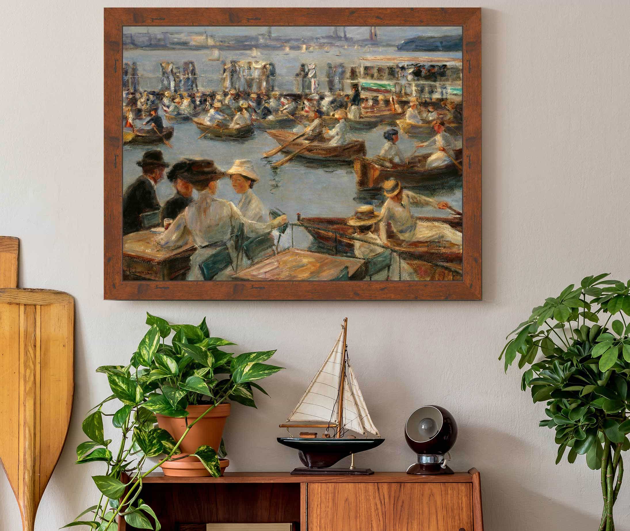 On The Alster In Hamburg by Max Liebermann - Image 3