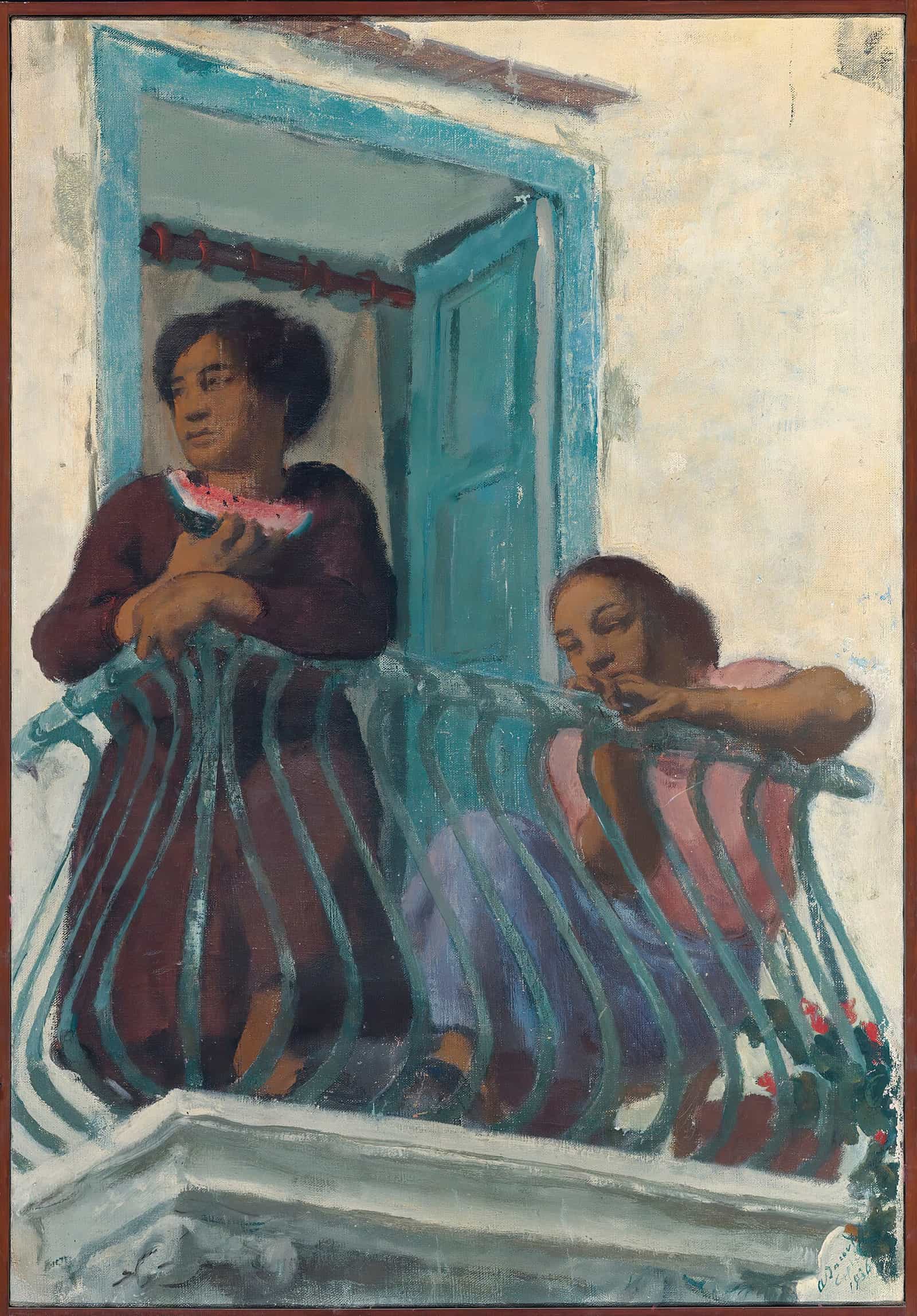 On The Balcony by Alexander Evgenievich Yakovlev