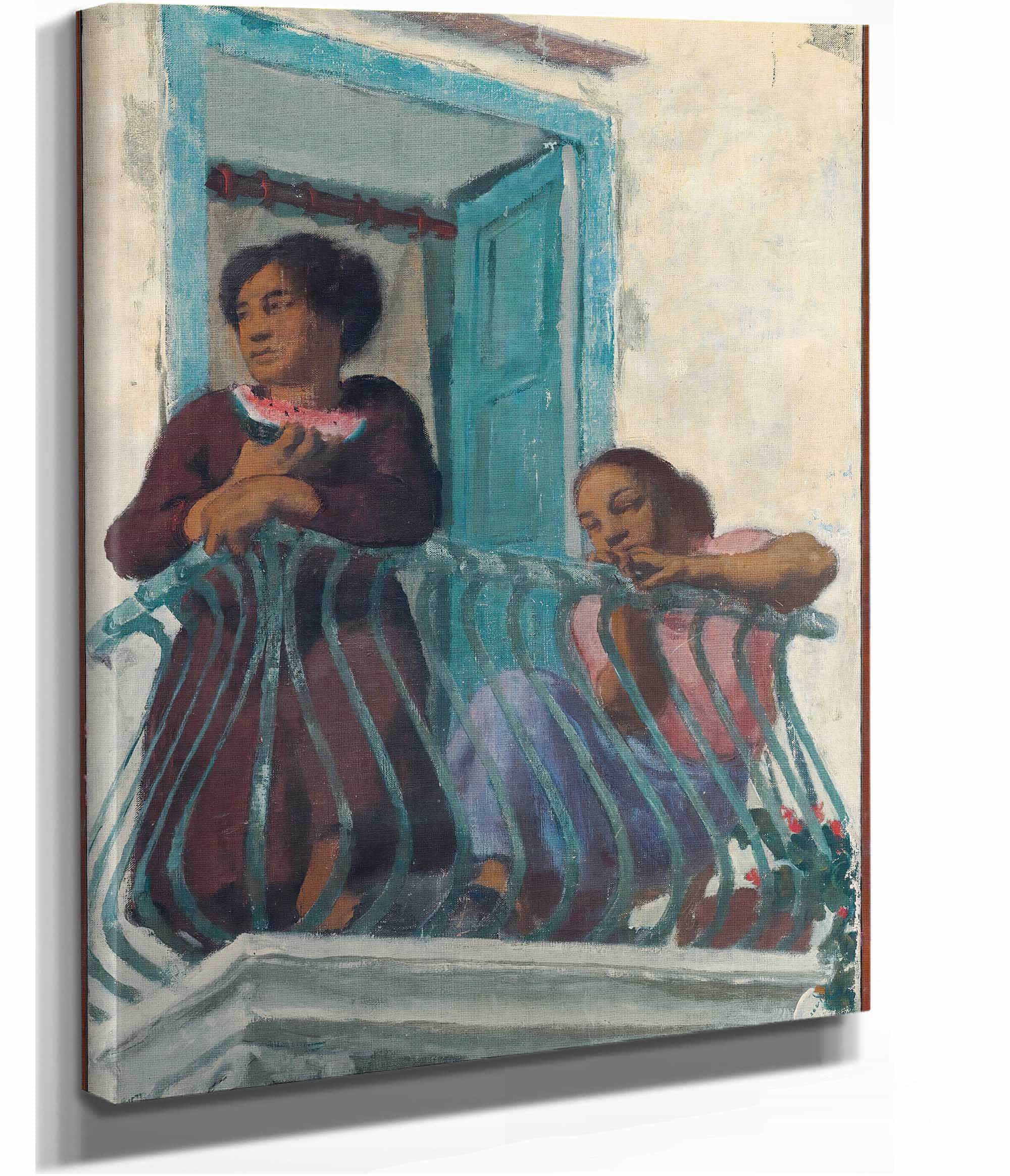 On The Balcony by Alexander Evgenievich Yakovlev - Image 2