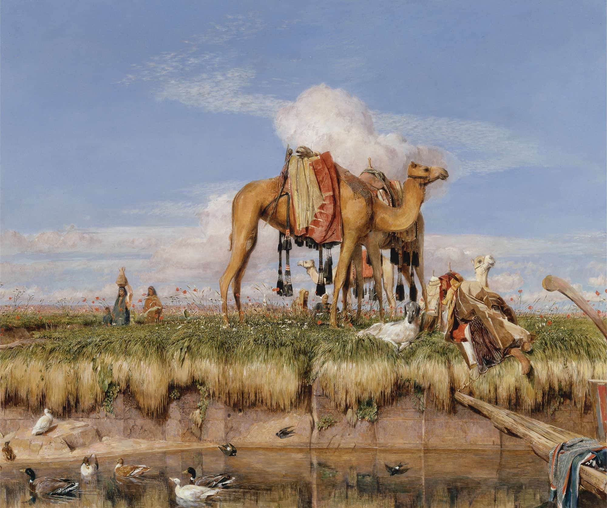 On The Banks Of The Nile Upper Egypt by John Frederick Lewis