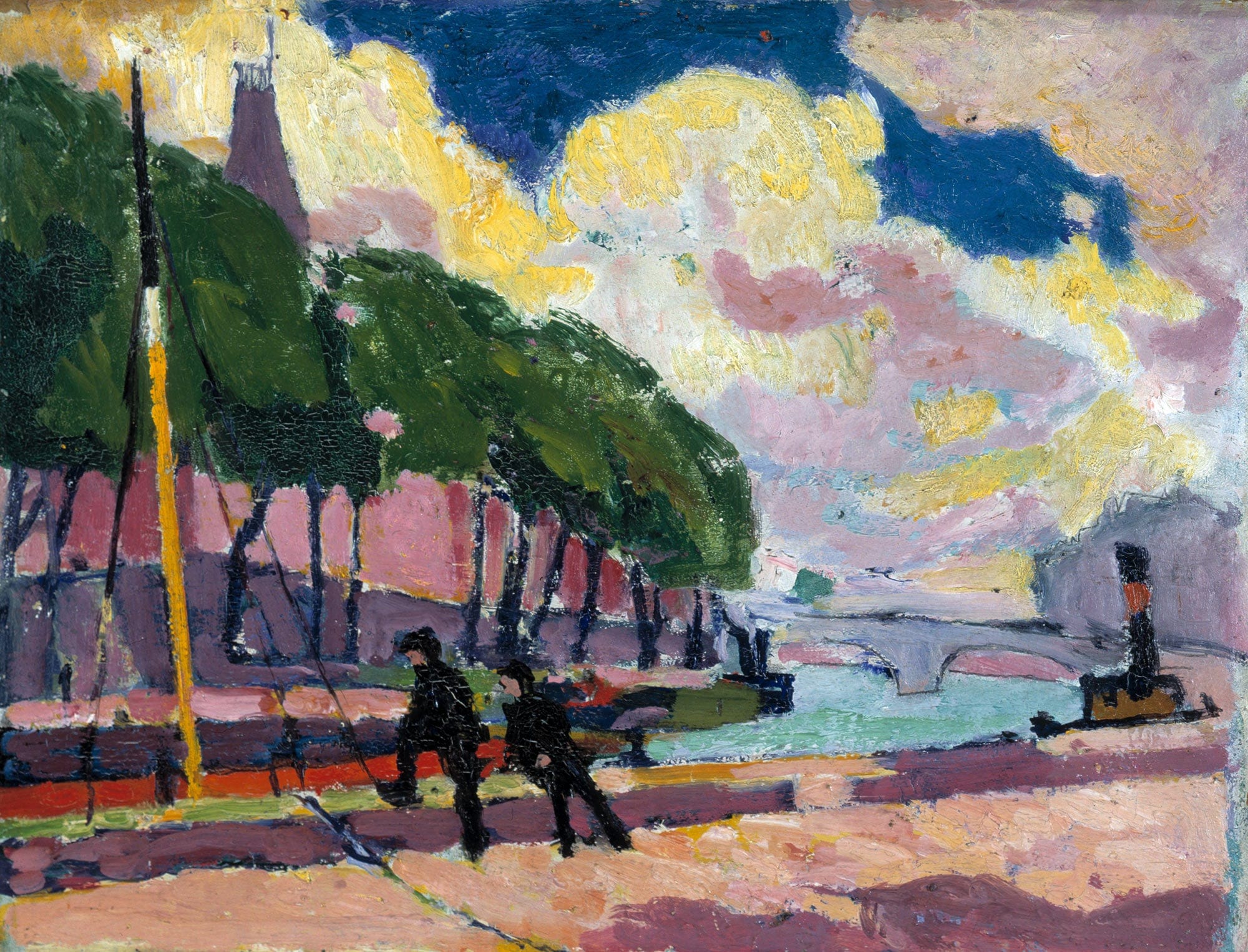 On The Banks Of The Seine by Henry Lyman Sayen