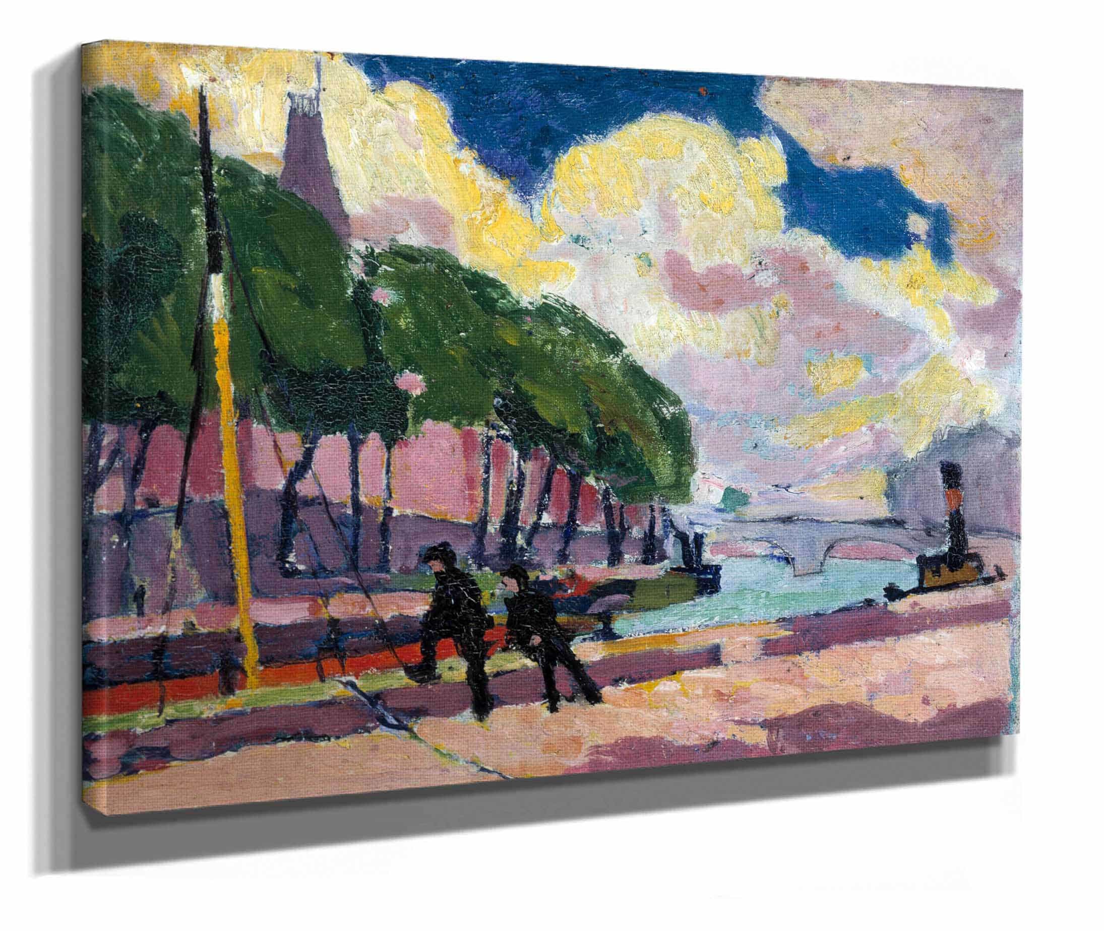 On The Banks Of The Seine by Henry Lyman Sayen - Image 2