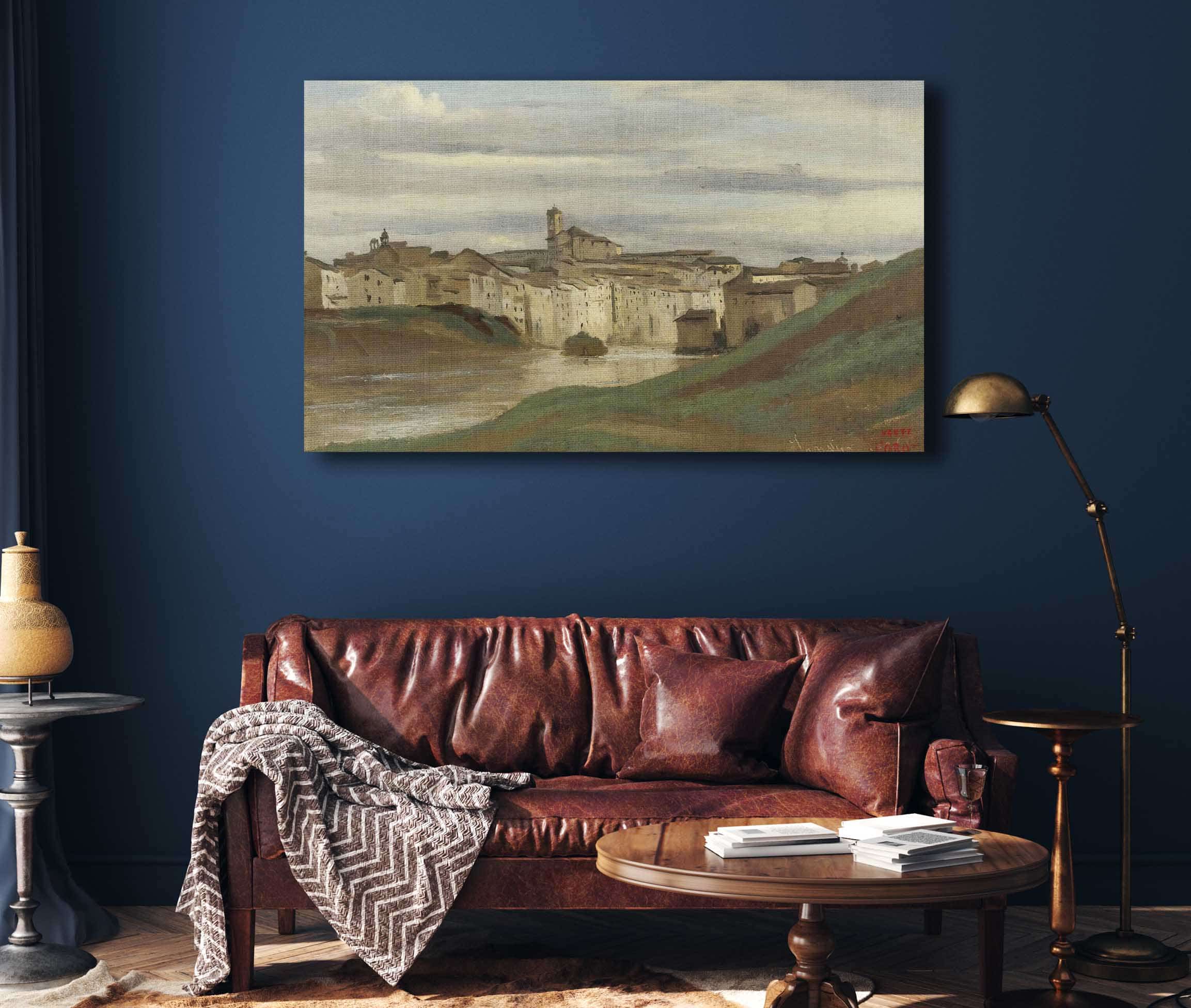 On The Banks Of The Tiber Rome by Jean Baptiste Camille Corot - Image 4
