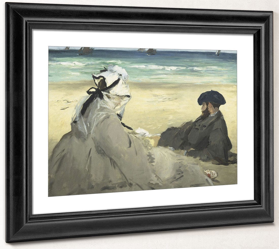On The Beach 1 By Edouard Manet - Image 4