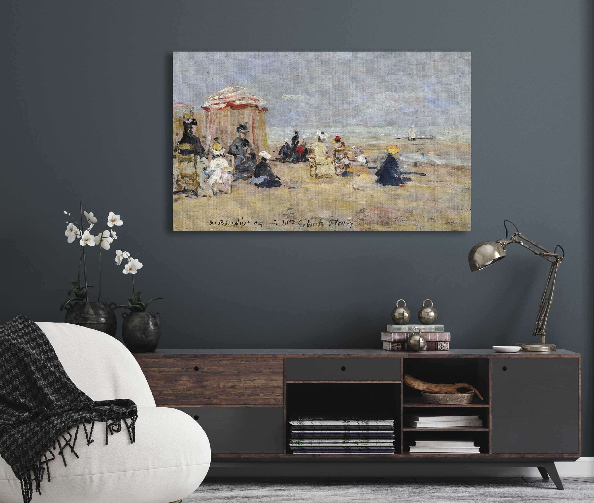 On The Beach by Eugene Boudin - Image 5