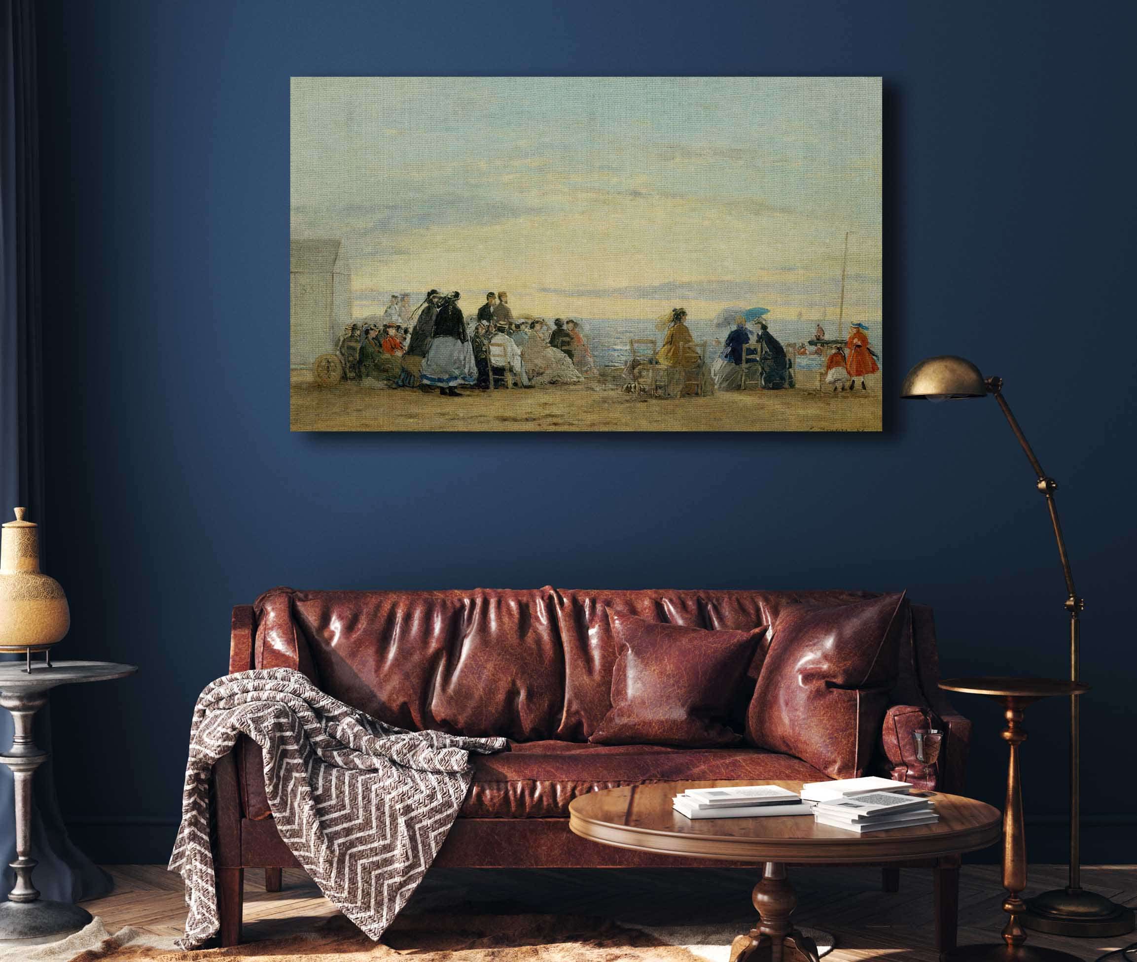 On The Beach Sunset by Eugene Boudin - Image 4