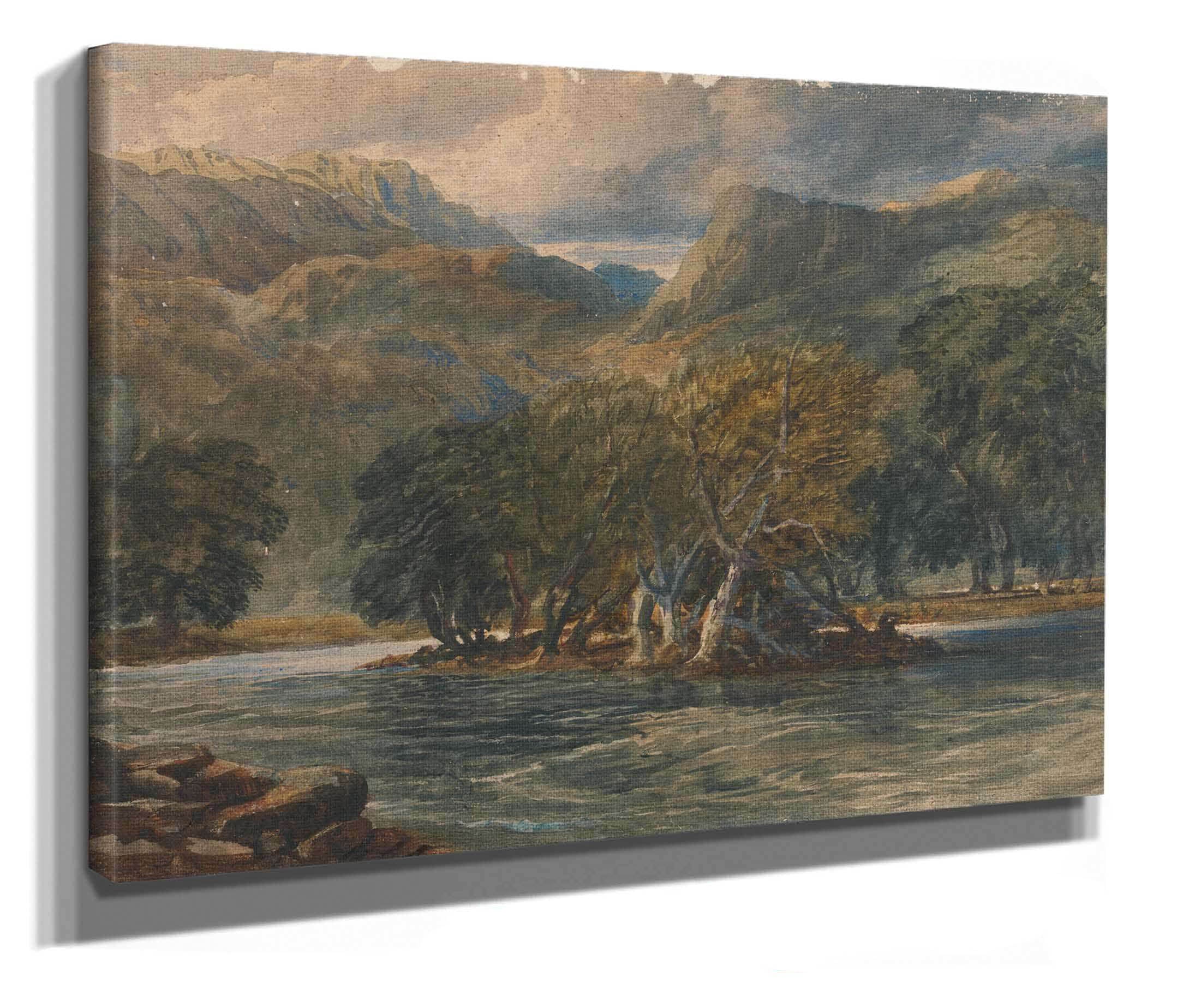 On The Conway River North Wales by David Cox - Image 2