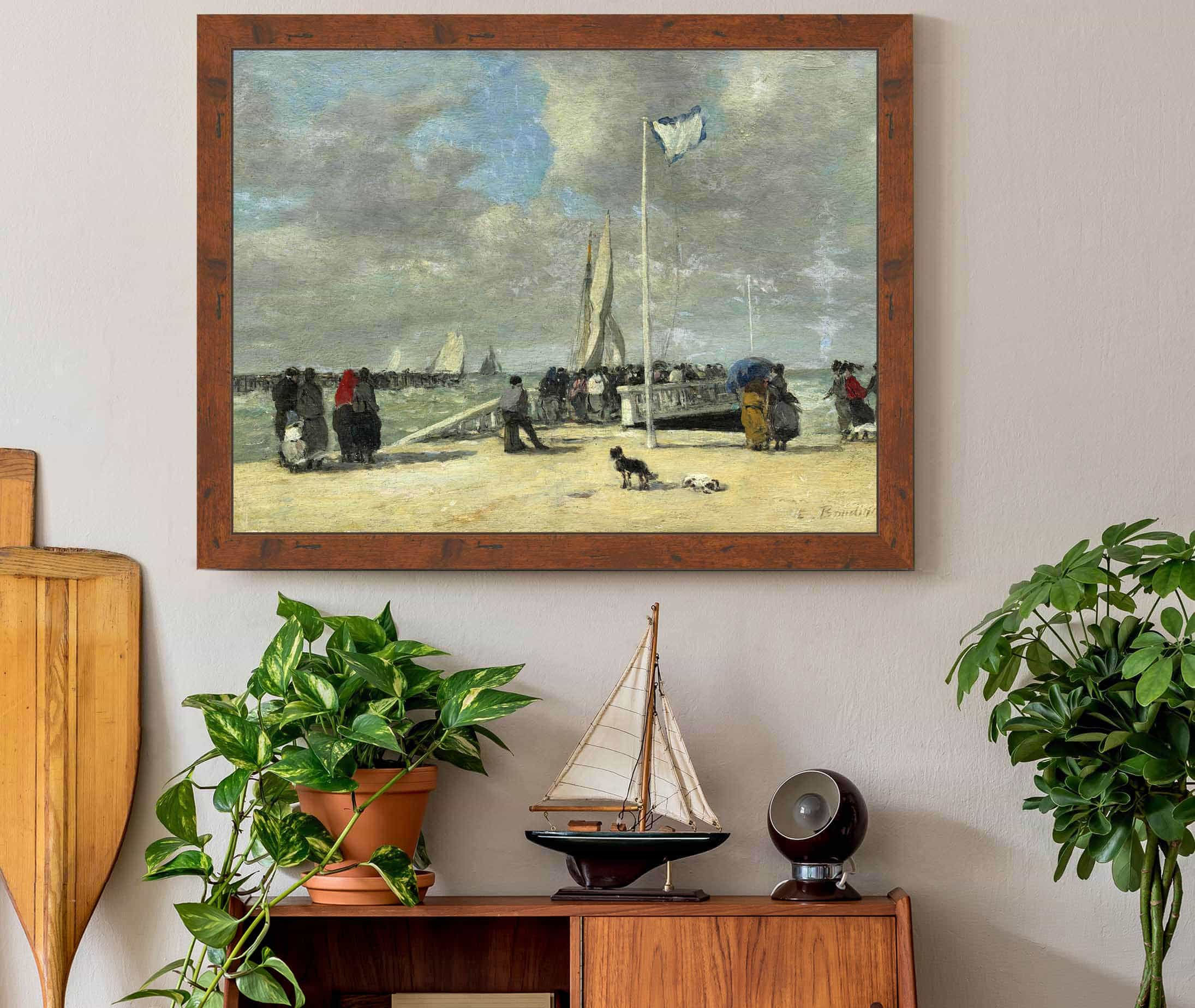 On The Jetty by Eugene Boudin - Image 3