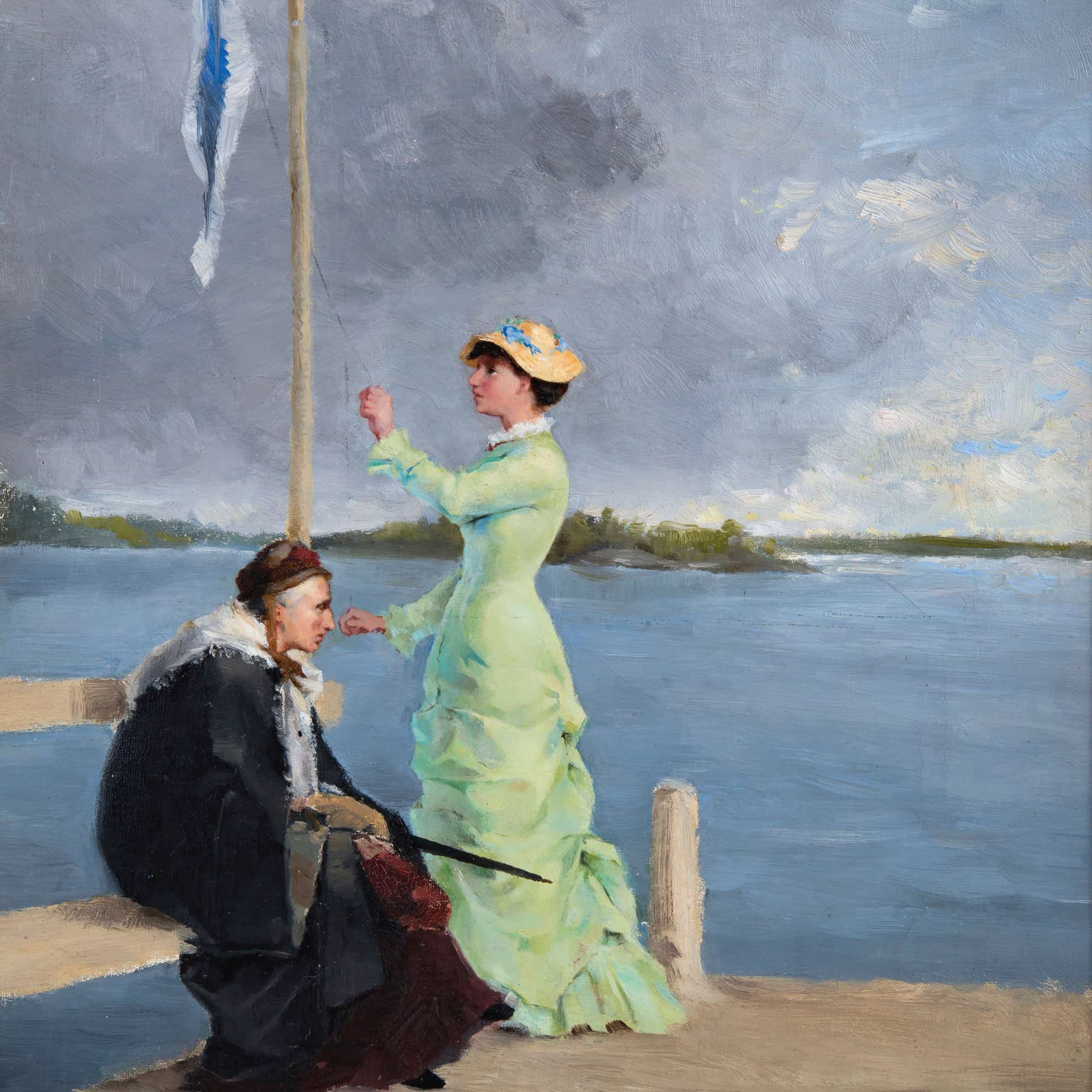 On The Jetty by Helene Schjerfbeck - Image 4