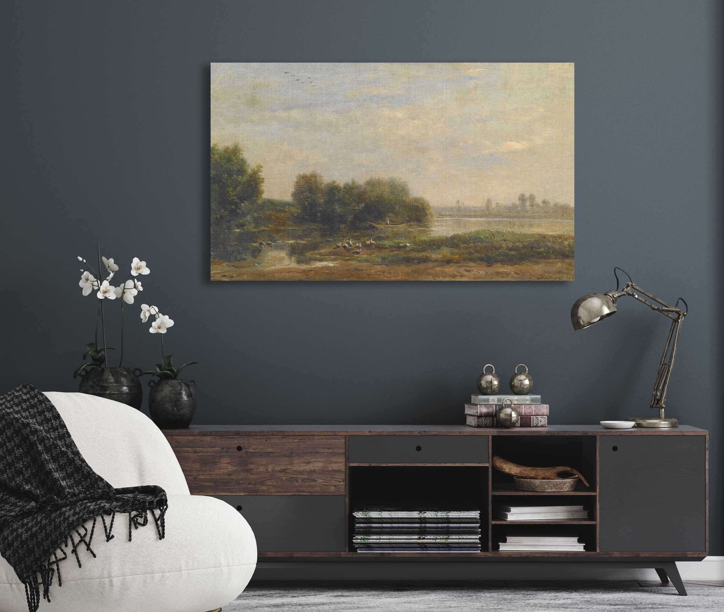 On The Oise by Charles Francois Daubigny - Image 5