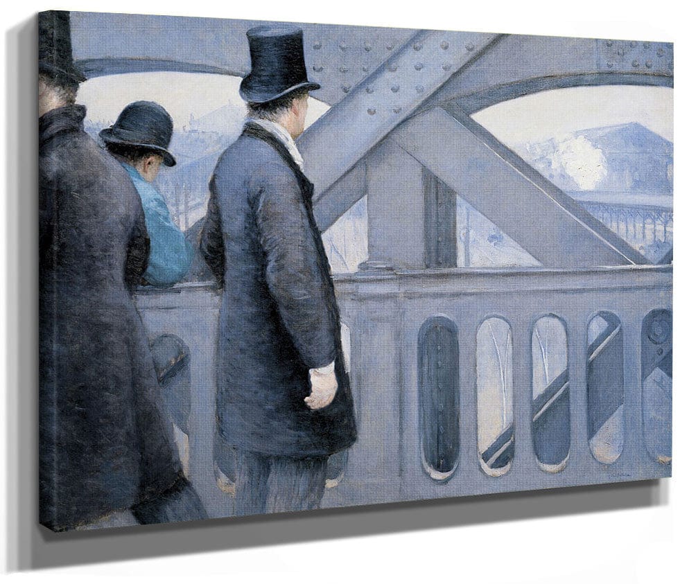 On The Pont De L'europe By Gustave Caillebotte